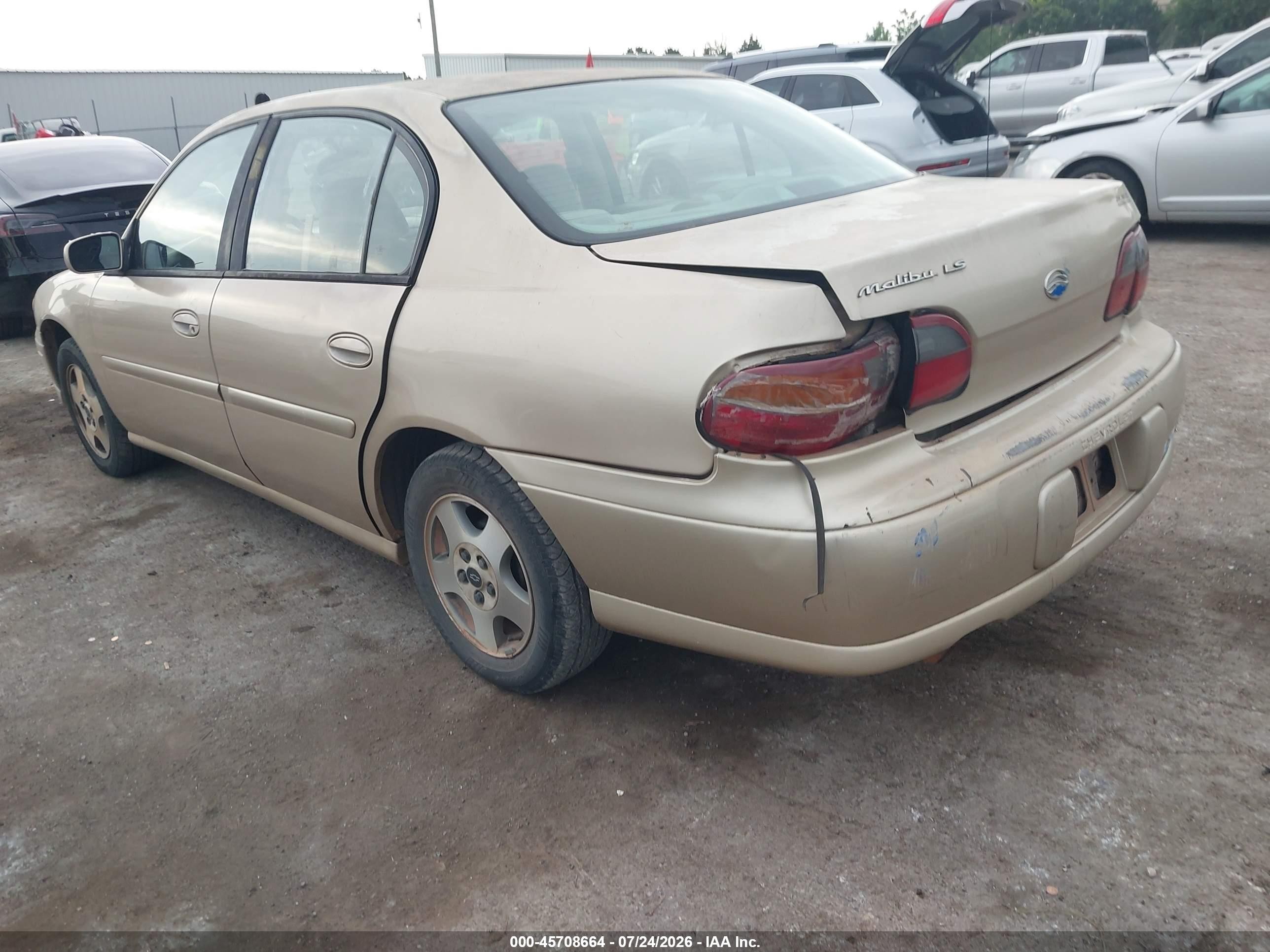 2003 Chevrolet Malibu Ls Beige vin: 1G1NE52J83M589007