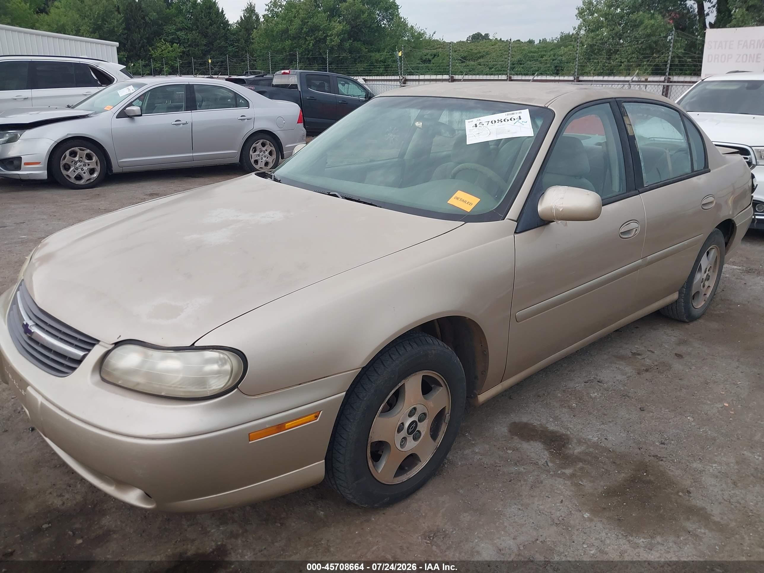 2003 Chevrolet Malibu Ls Beige vin: 1G1NE52J83M589007
