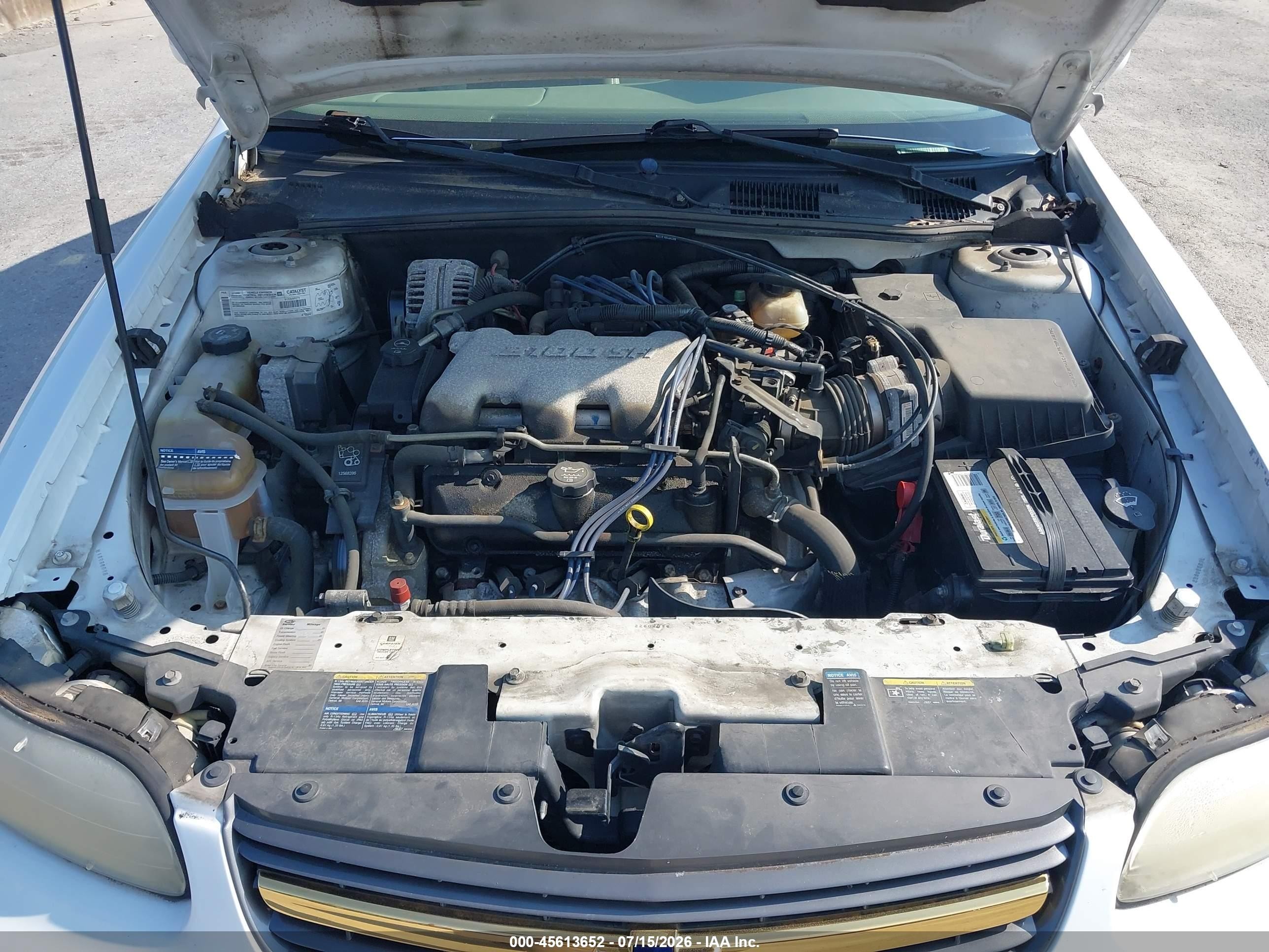 2003 Chevrolet Malibu Ls White vin: 1G1NE52J93M741506