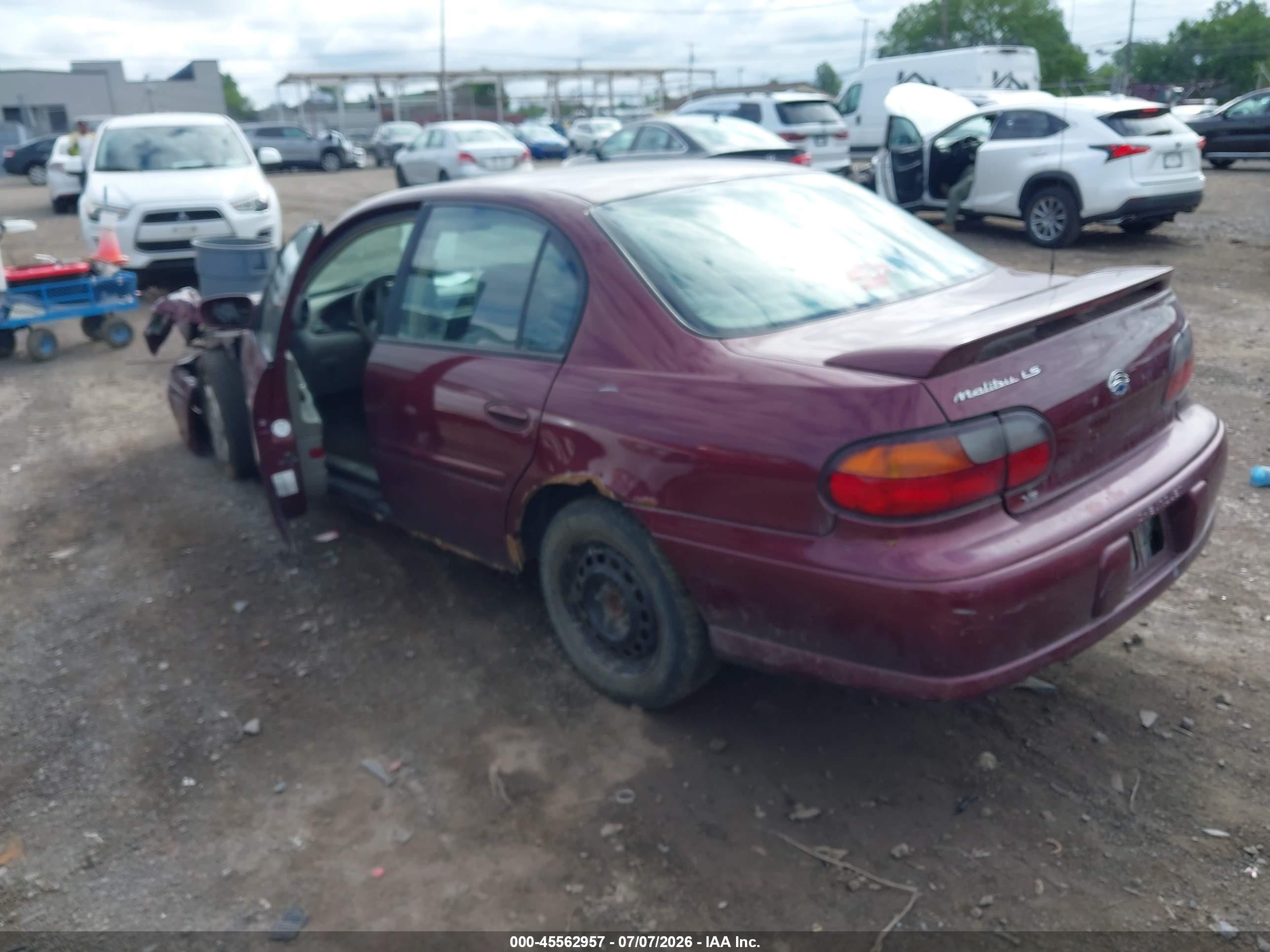 2001 Chevrolet Malibu Ls Purple vin: 1G1NE52JX16241176
