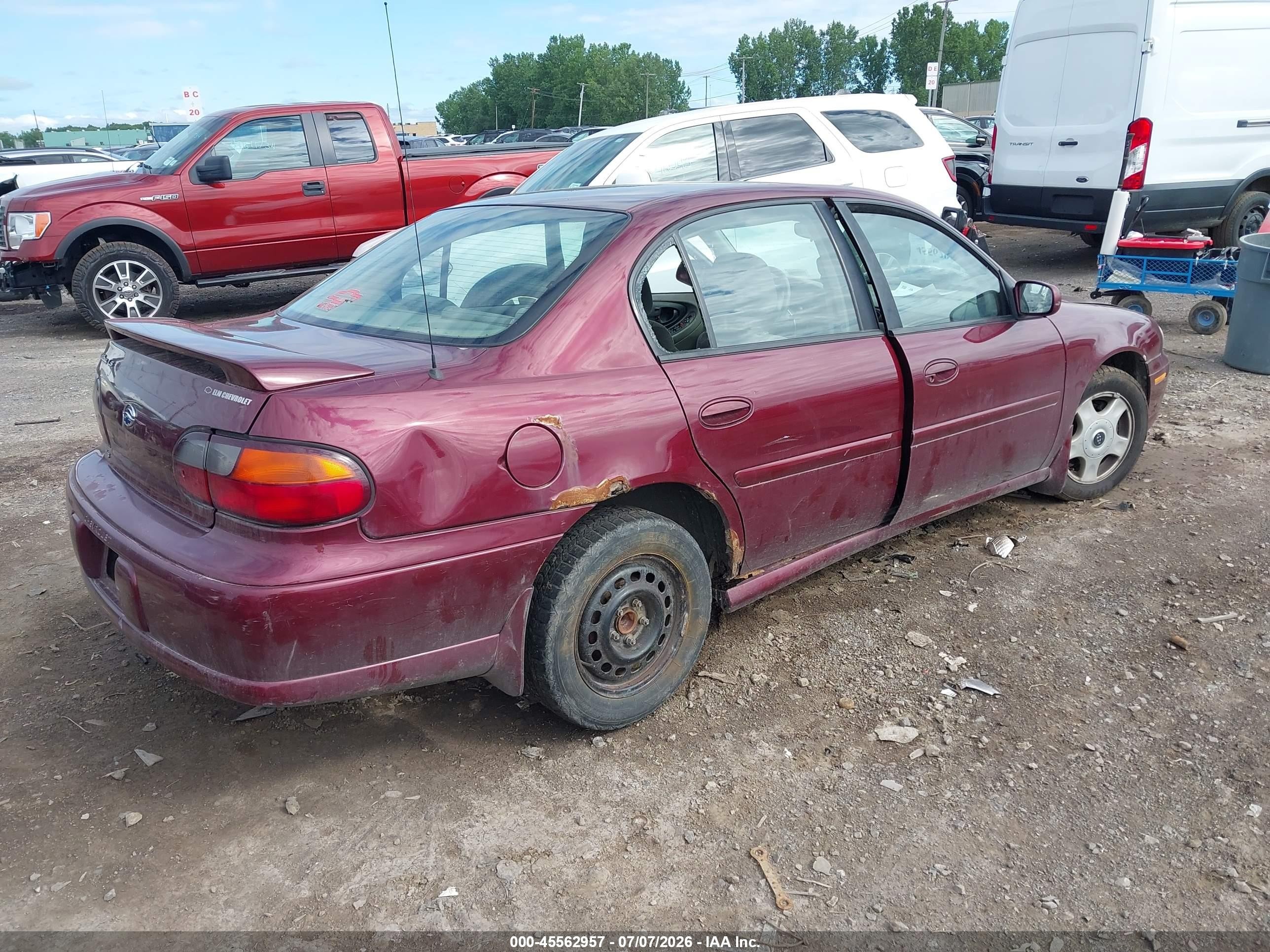 2001 Chevrolet Malibu Ls Purple vin: 1G1NE52JX16241176