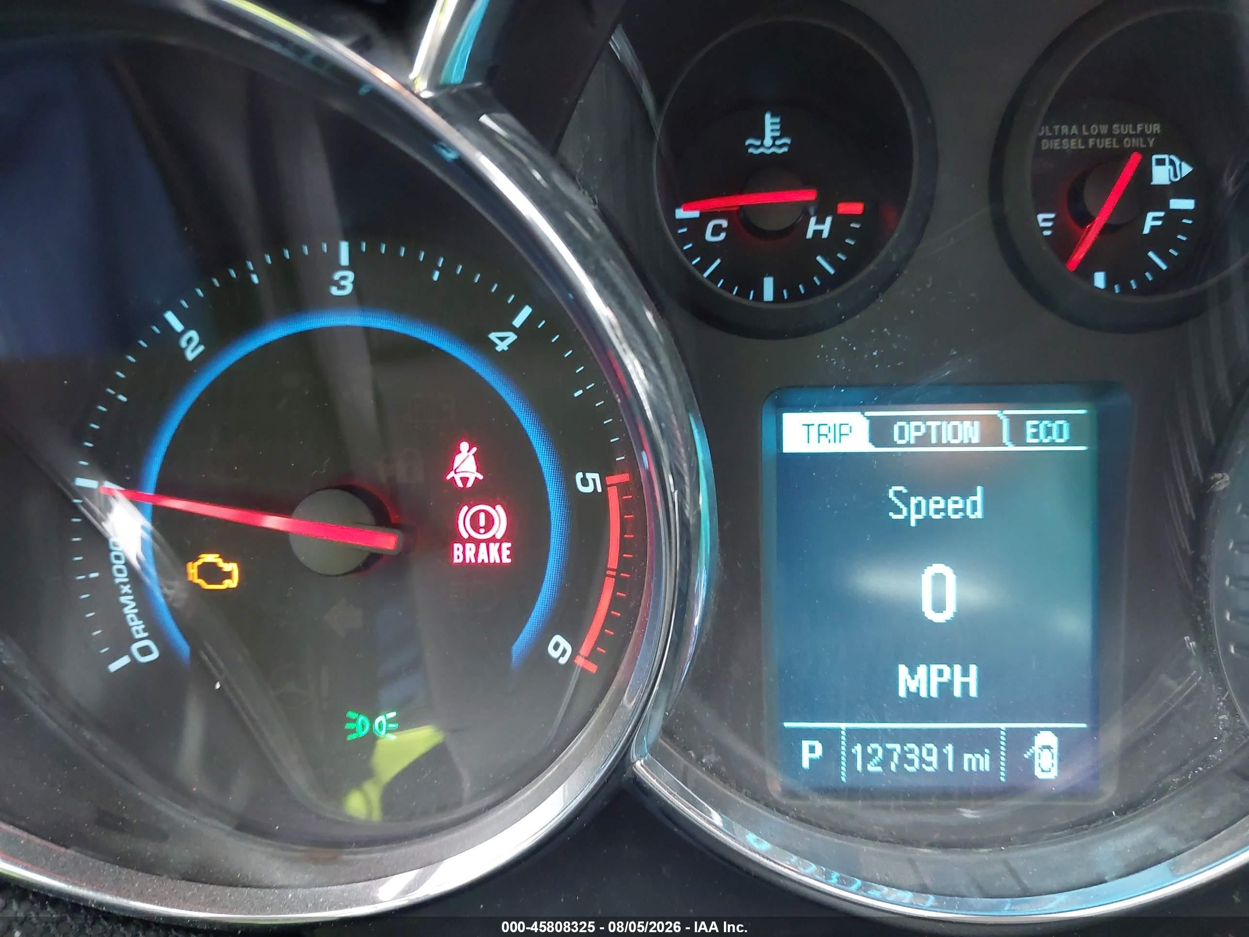 2014 Chevrolet Cruze Diesel Blue vin: 1G1P75SZ1E7263608