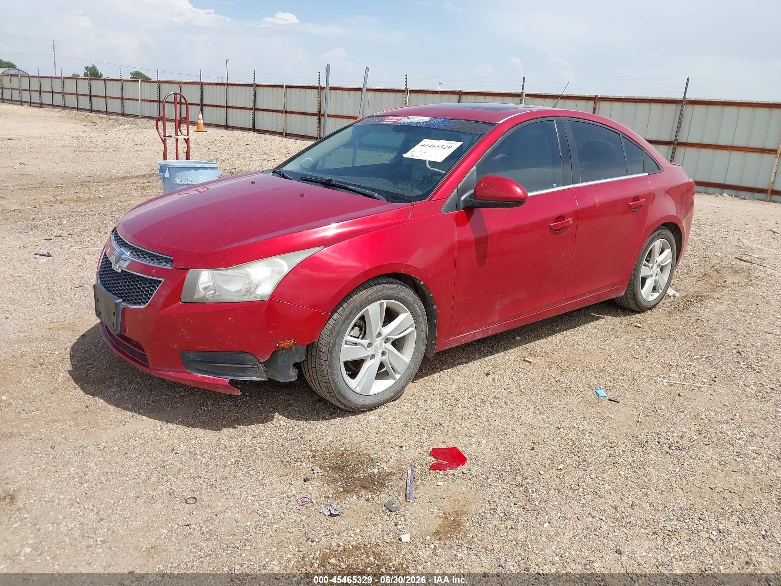 2014 Chevrolet Cruze Diesel Red vin: 1G1P75SZ1E7299458