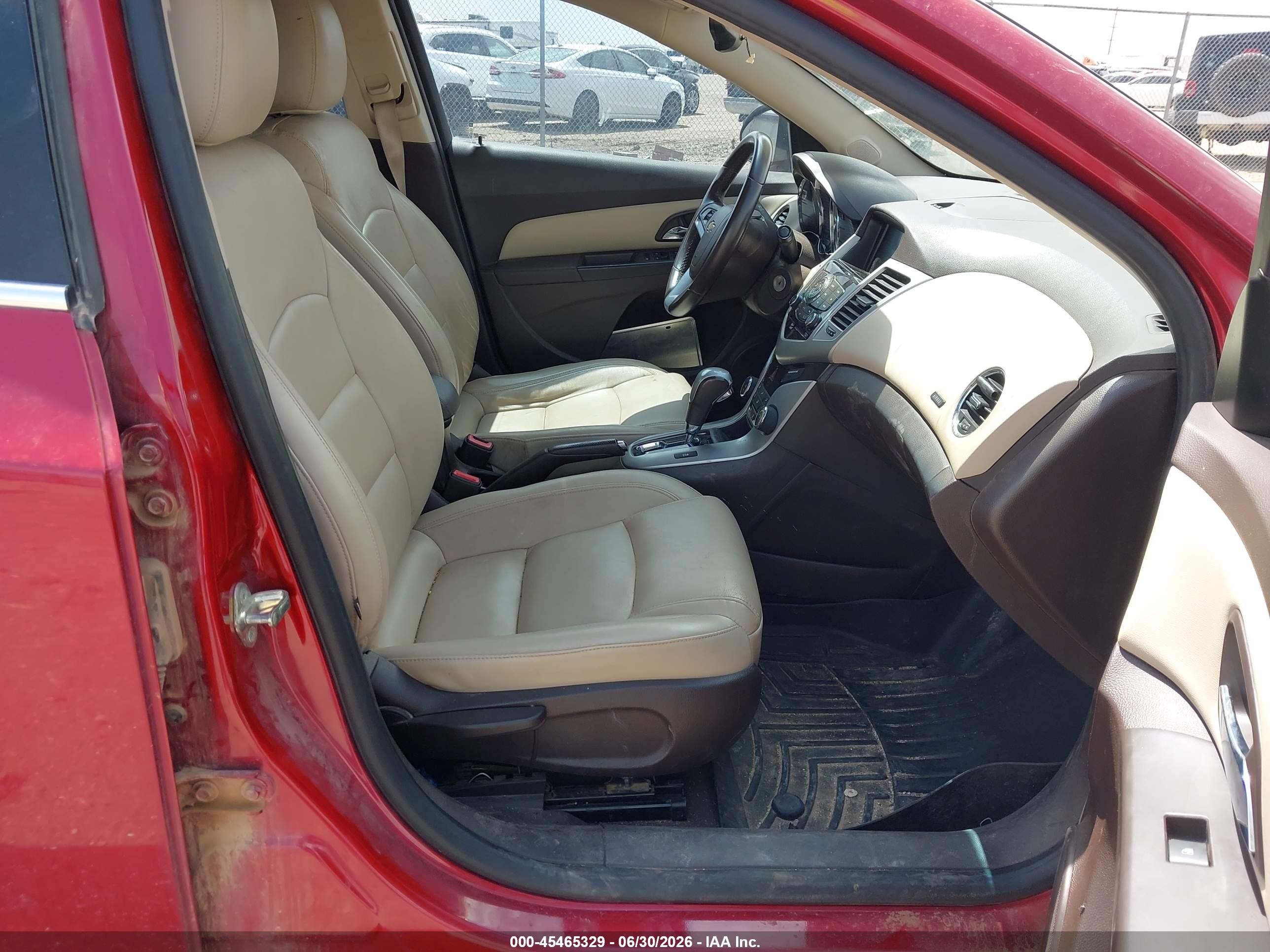 2014 Chevrolet Cruze Diesel Red vin: 1G1P75SZ1E7299458