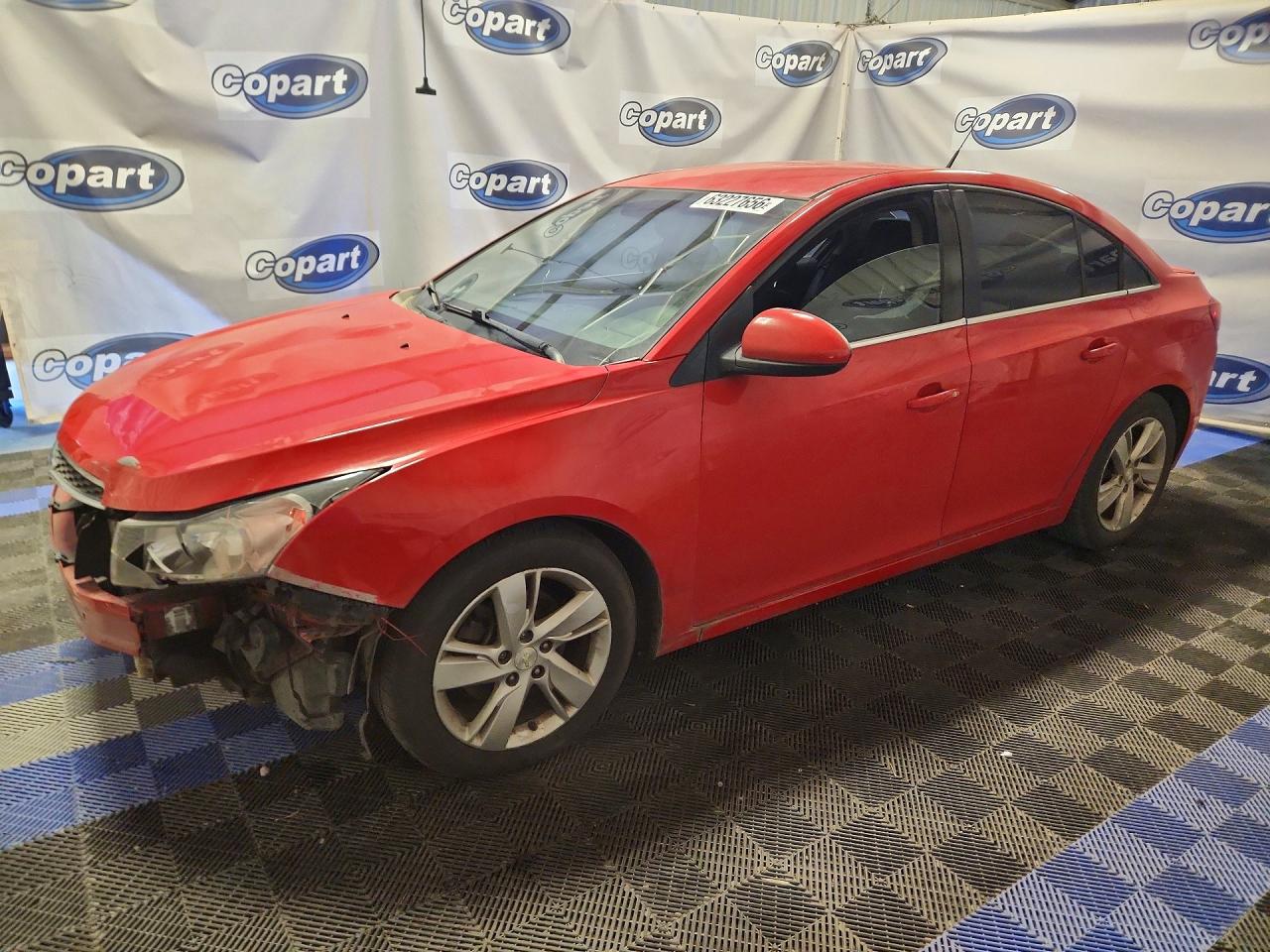 2014 Chevrolet Cruze Red vin: 1G1P75SZ2E7283916