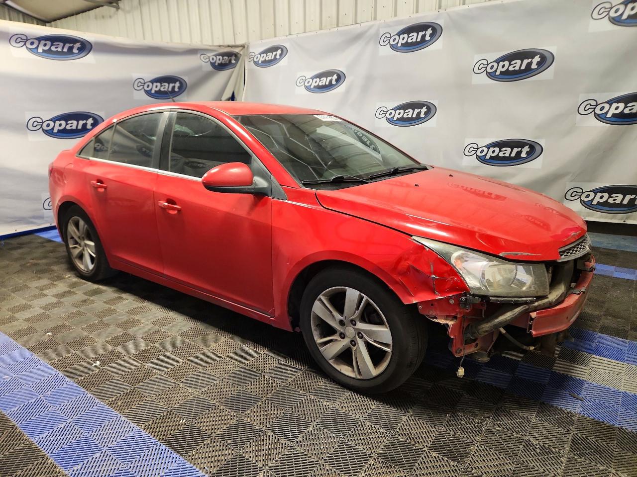 2014 Chevrolet Cruze Red vin: 1G1P75SZ2E7283916