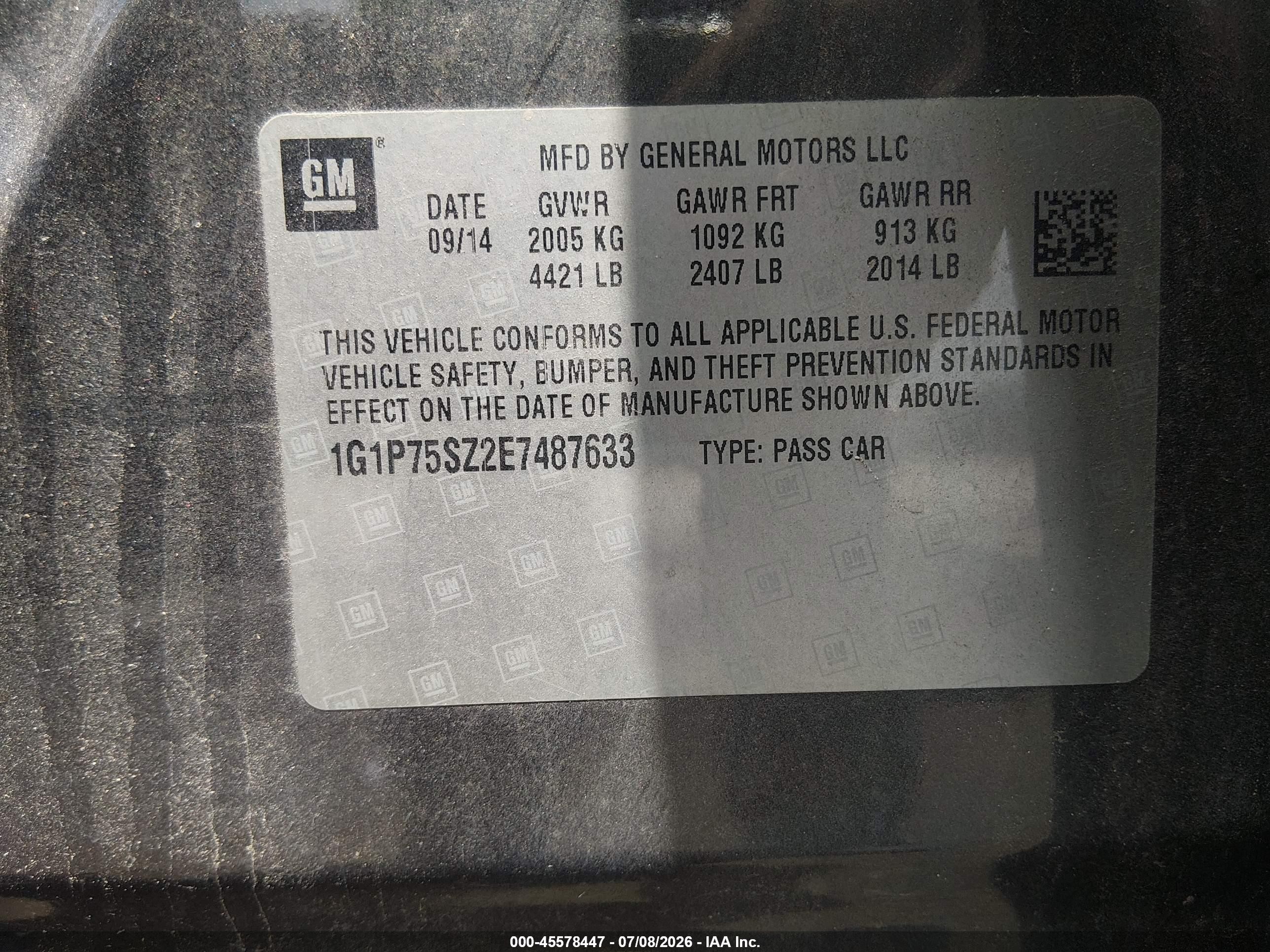 2014 Chevrolet Cruze Diesel Black vin: 1G1P75SZ2E7487633