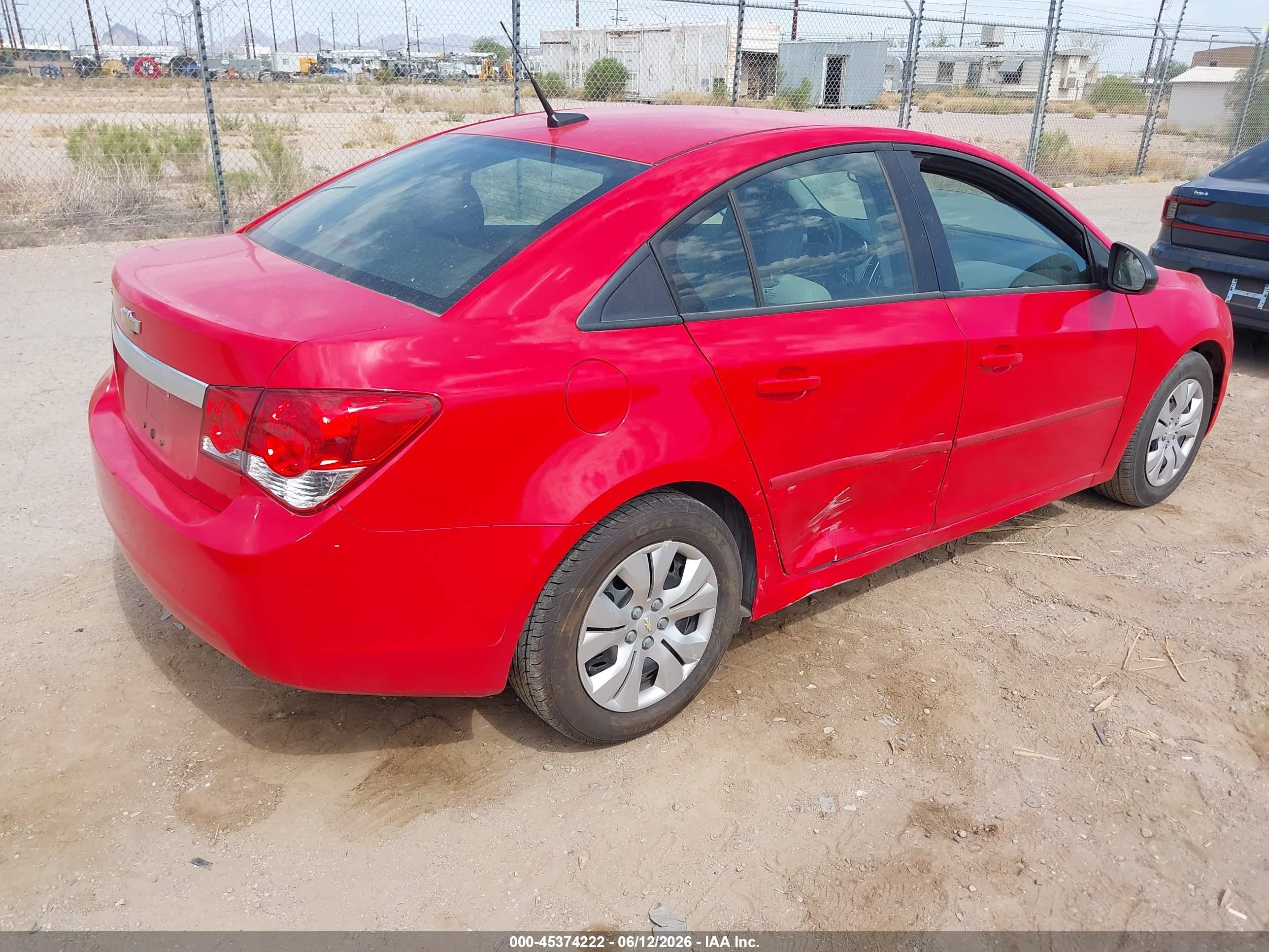 2014 Chevrolet Cruze Ls Auto Red vin: 1G1PA5SG0E7279461