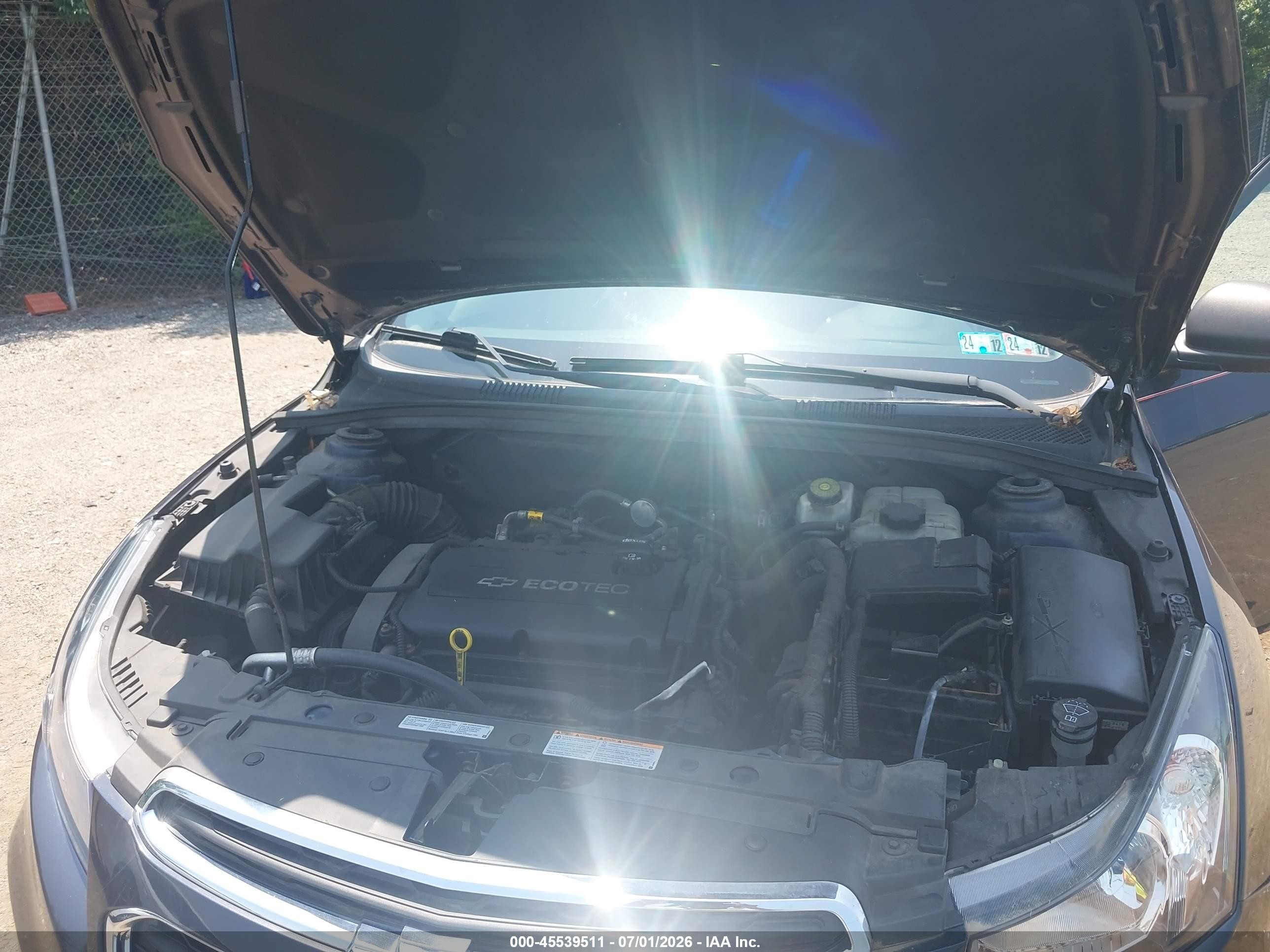 2015 Chevrolet Cruze Ls Auto Черный vin: 1G1PA5SG1F7245739