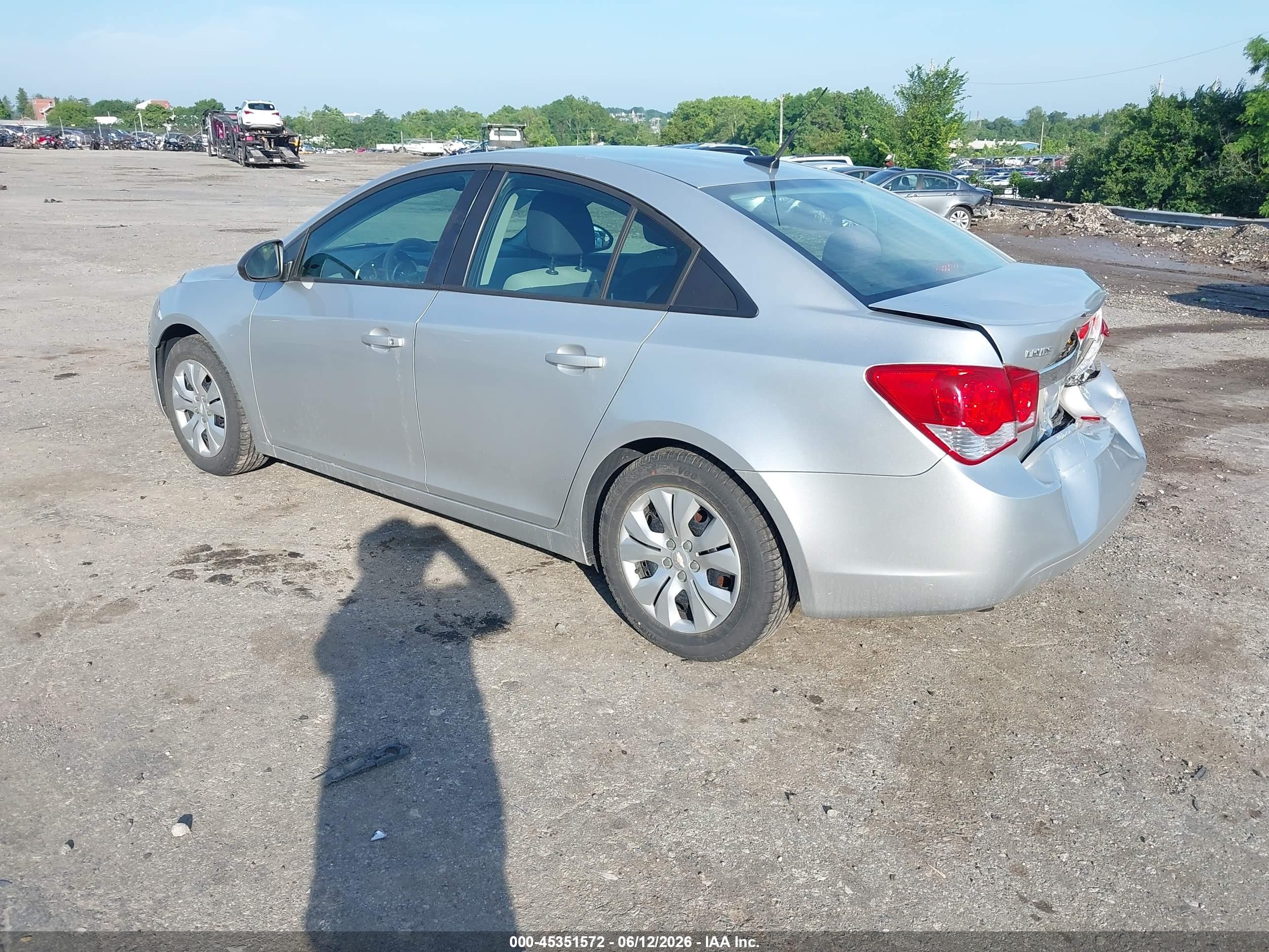 2013 Chevrolet Cruze Ls Auto Silver vin: 1G1PA5SG2D7120598
