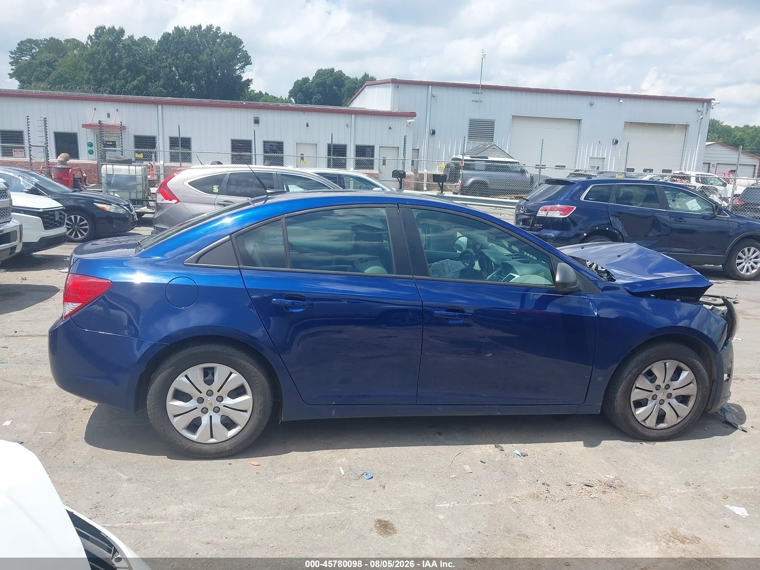 2013 Chevrolet Cruze Ls Auto Blue vin: 1G1PA5SG2D7198363