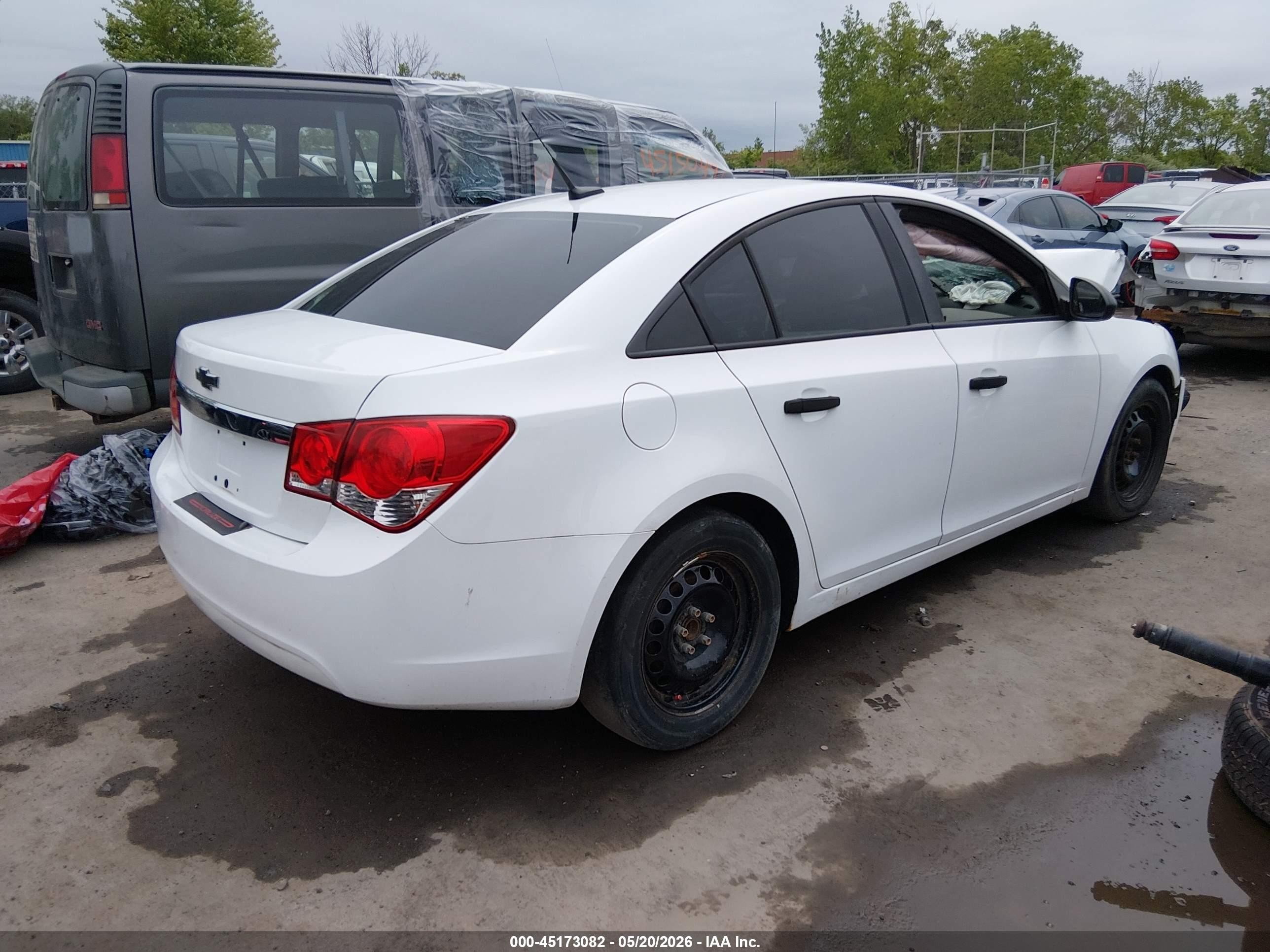 2013 Chevrolet Cruze Ls Auto White vin: 1G1PA5SG2D7323796