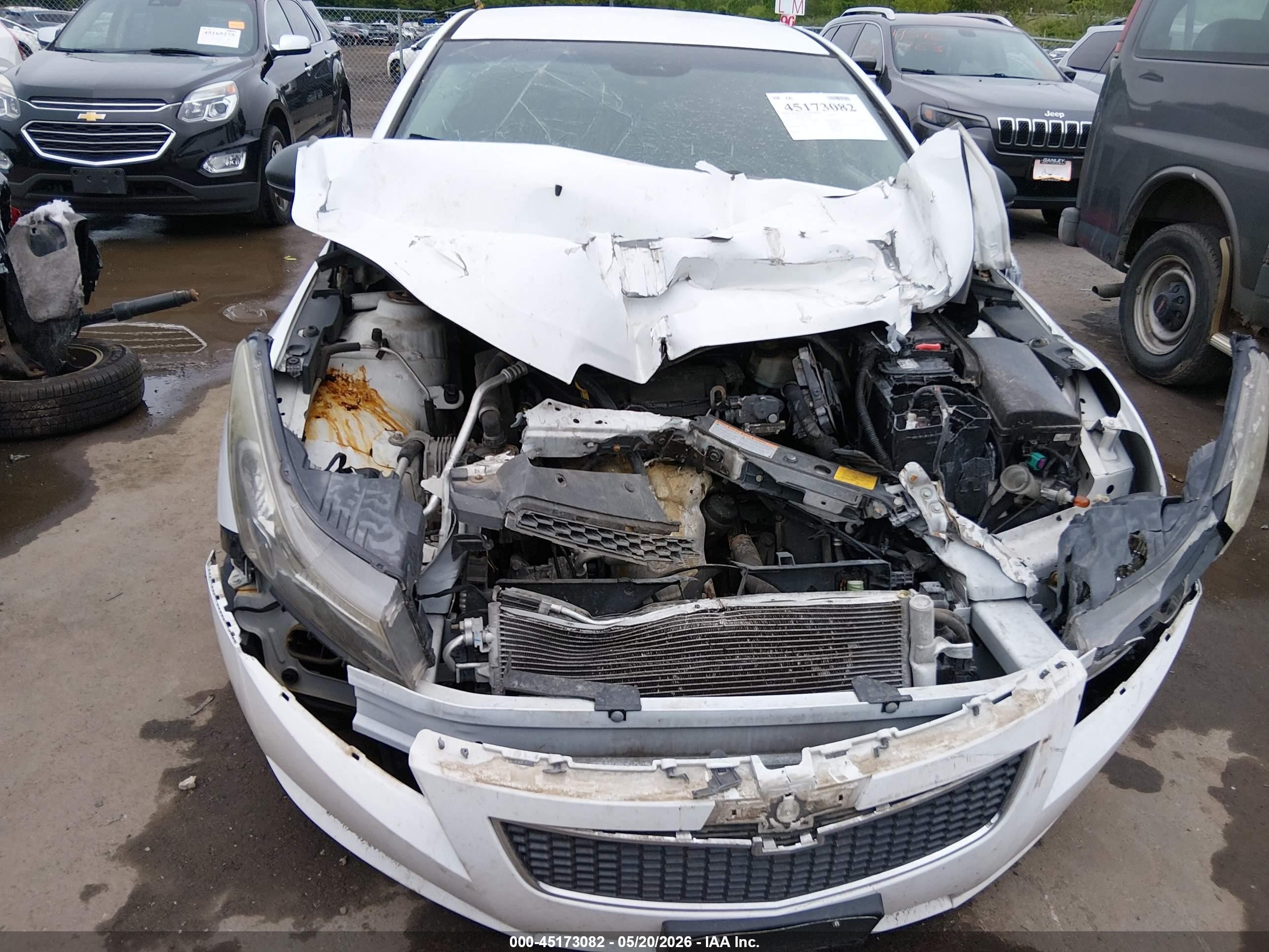 2013 Chevrolet Cruze Ls Auto White vin: 1G1PA5SG2D7323796