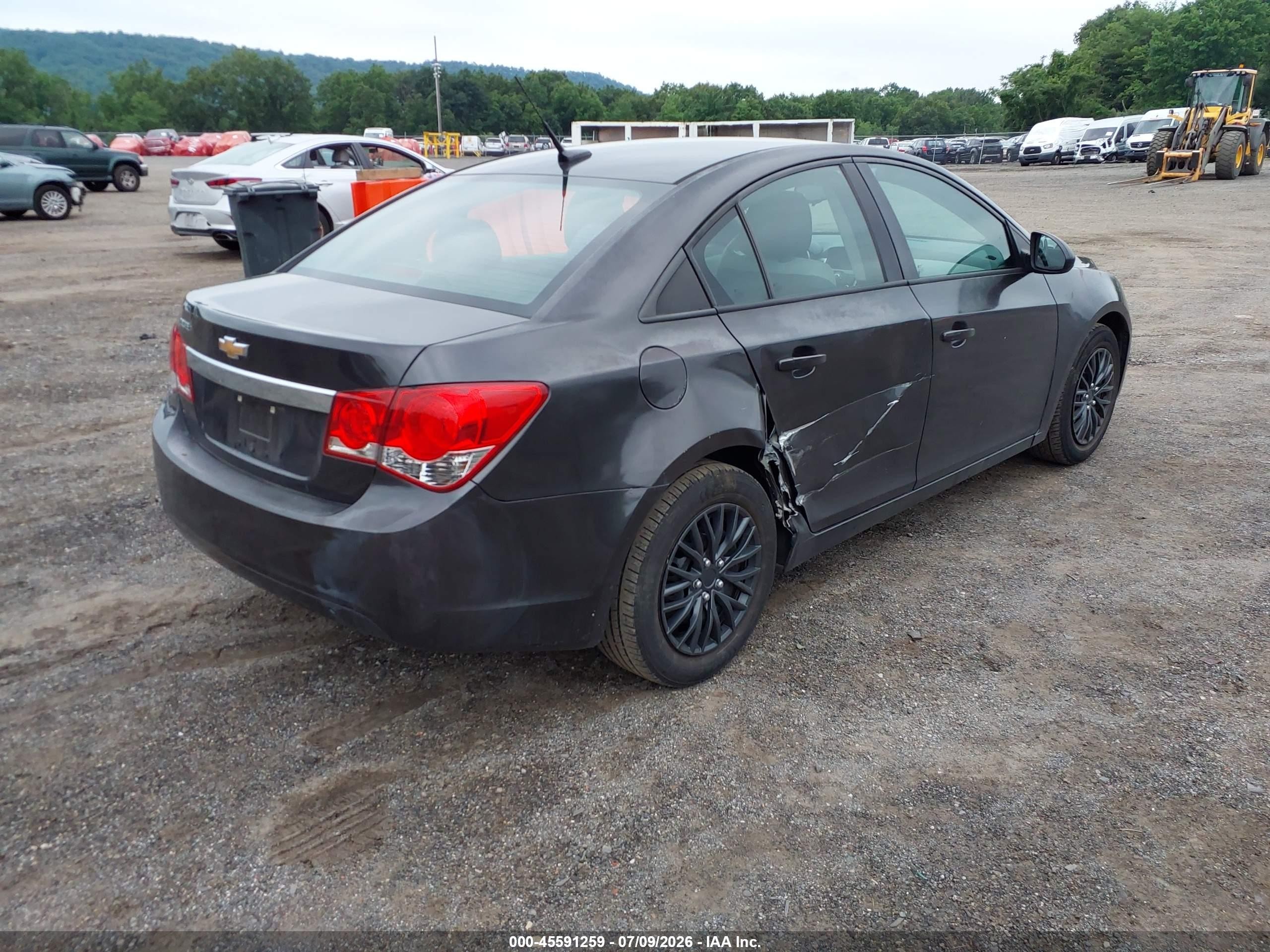 2014 Chevrolet Cruze Ls Auto Gray vin: 1G1PA5SG2E7480276