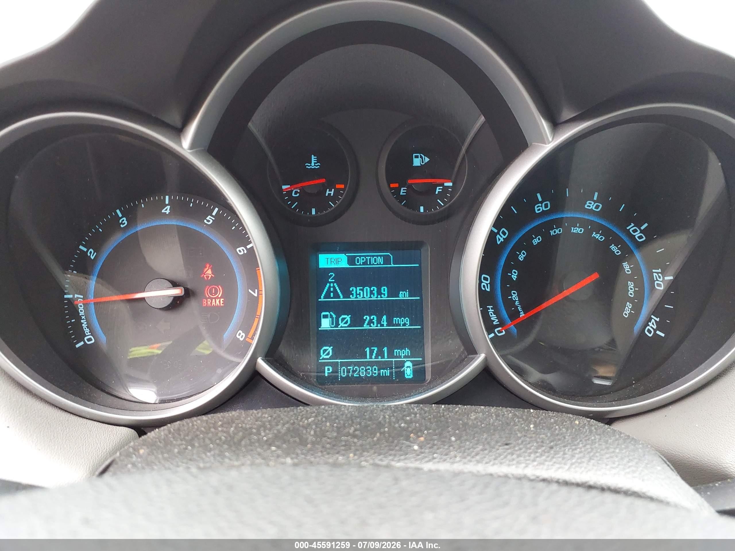 2014 Chevrolet Cruze Ls Auto Gray vin: 1G1PA5SG2E7480276