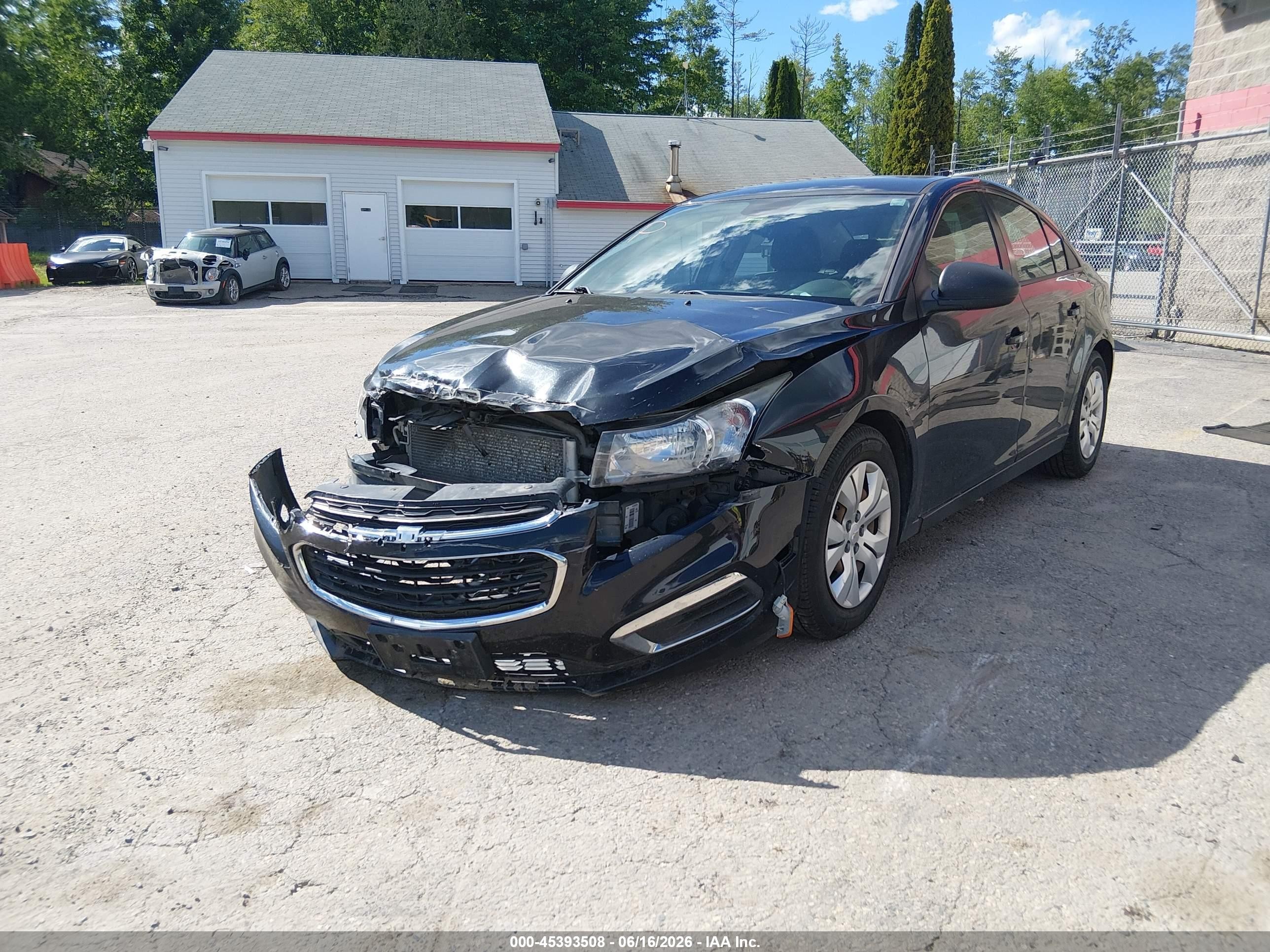 2015 Chevrolet Cruze Ls Auto Черный vin: 1G1PA5SG2F7223149