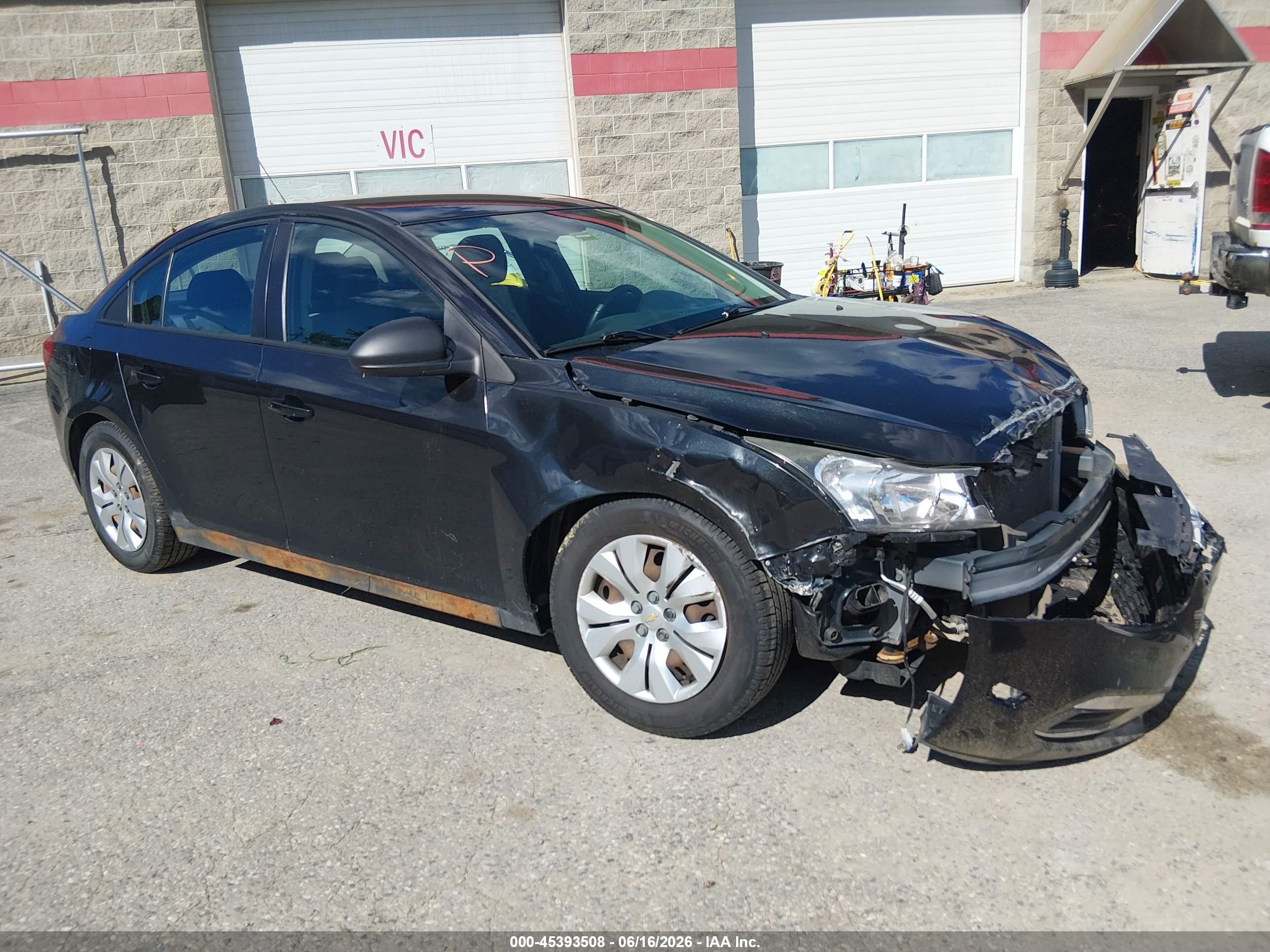 2015 Chevrolet Cruze Ls Auto Черный vin: 1G1PA5SG2F7223149