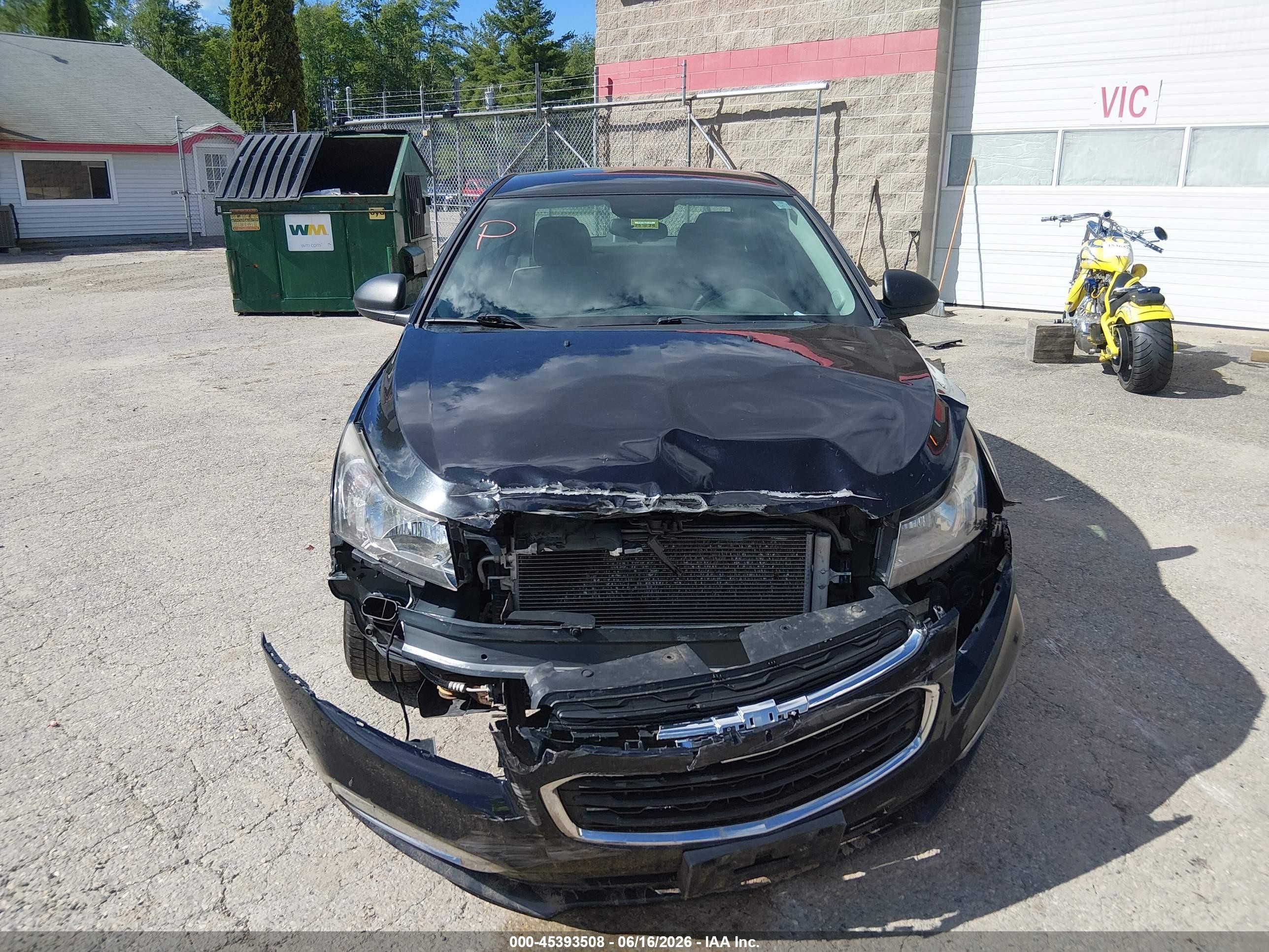 2015 Chevrolet Cruze Ls Auto Черный vin: 1G1PA5SG2F7223149