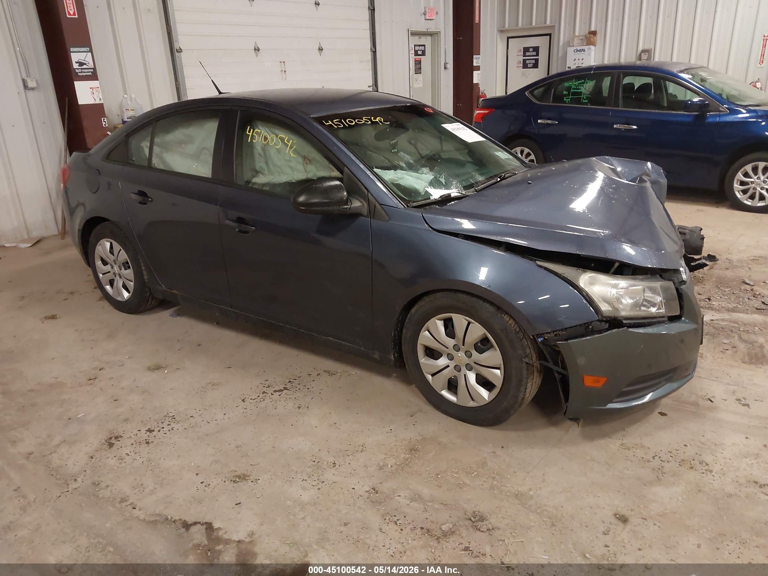 2013 Chevrolet Cruze Ls Auto Blue vin: 1G1PA5SG3D7270896