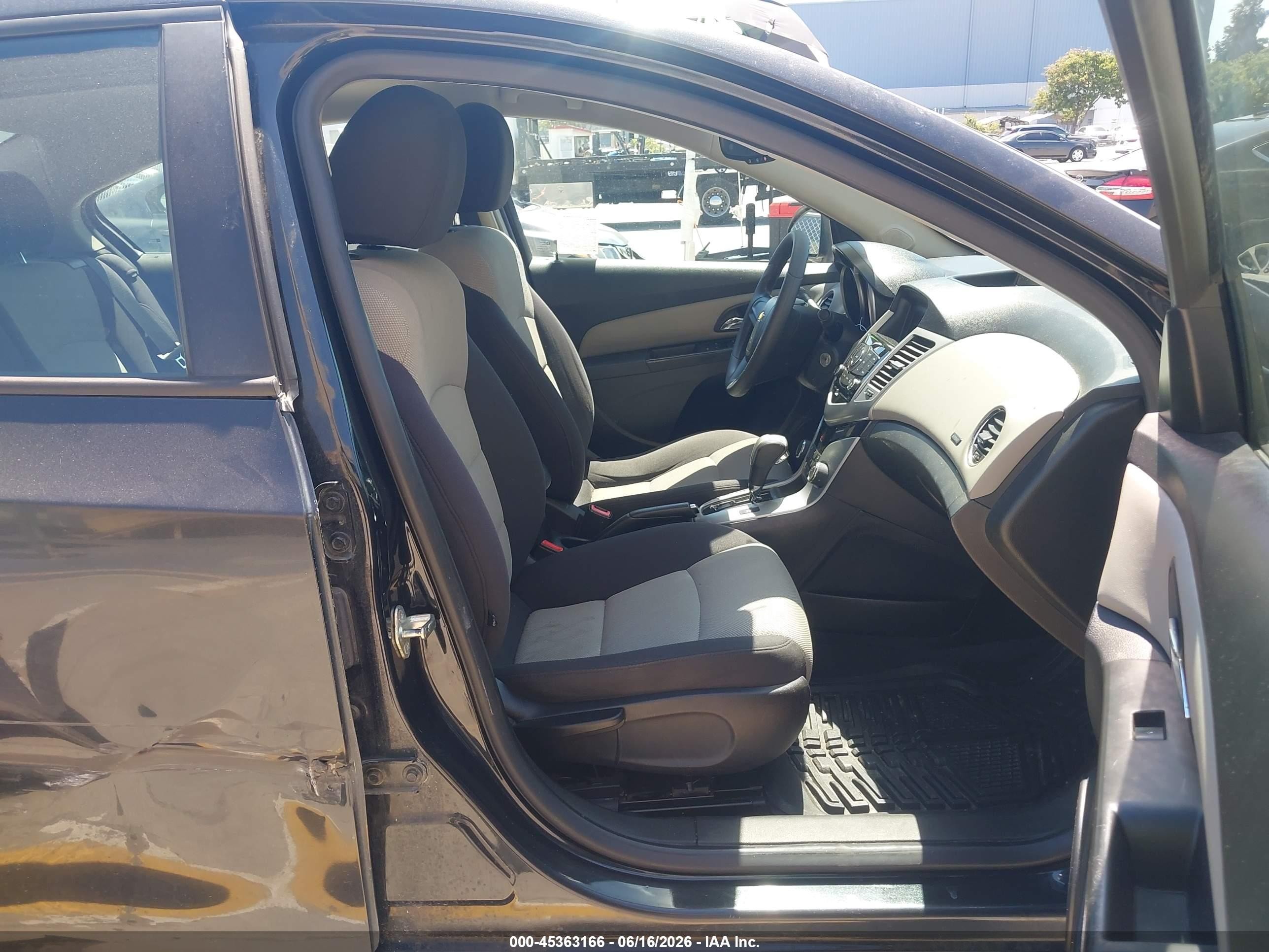 2013 Chevrolet Cruze Ls Auto Black vin: 1G1PA5SG4D7260135