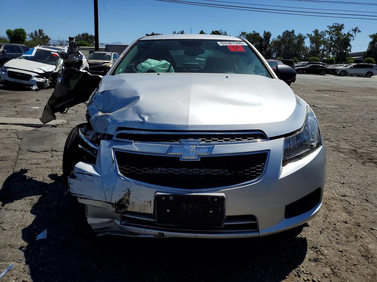 2014 Chevrolet Cruze Ls Silver vin: 1G1PA5SG6E7348539