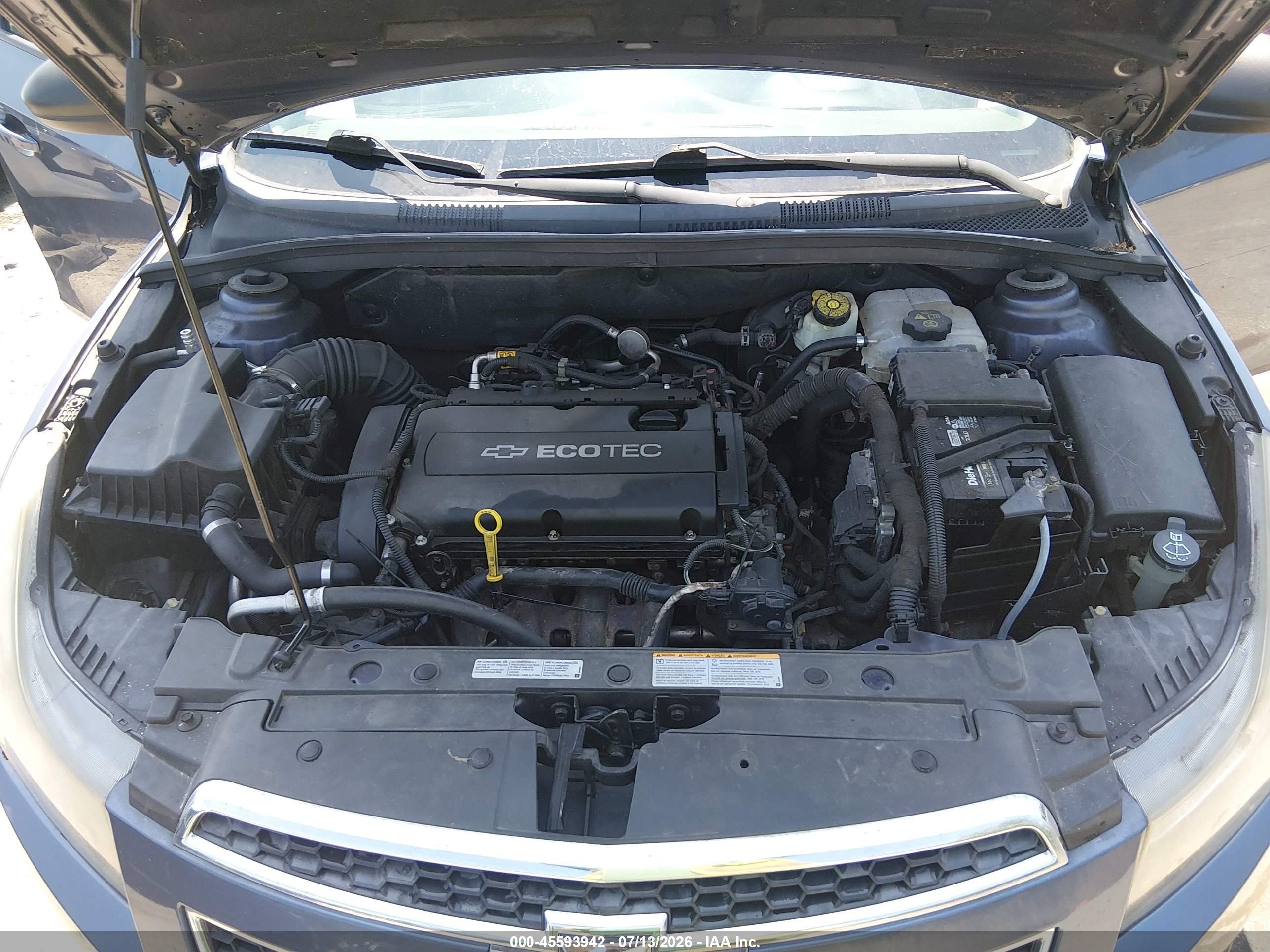 2014 Chevrolet Cruze Ls Auto Серый vin: 1G1PA5SG7E7107427