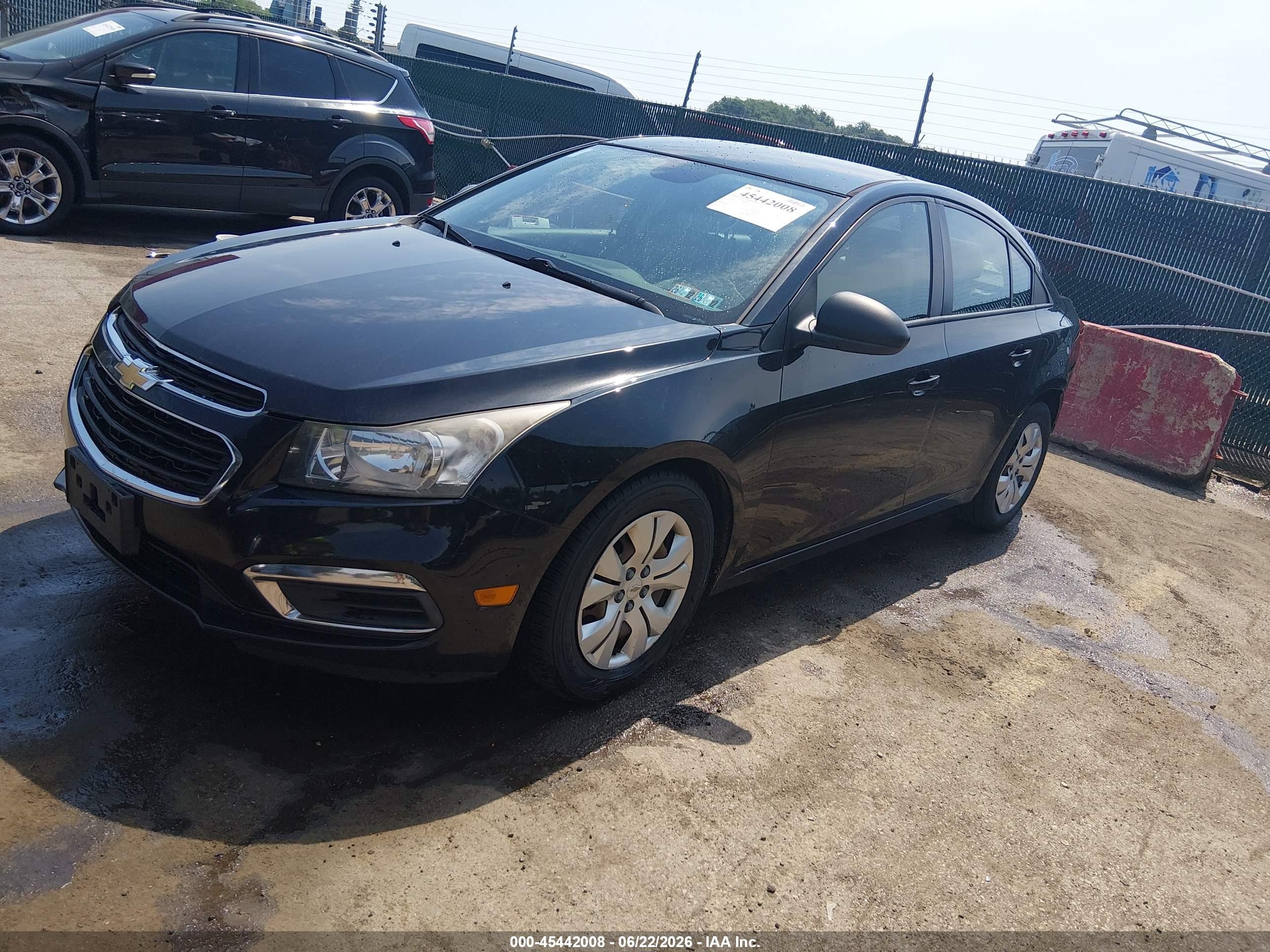 2015 Chevrolet Cruze Ls Auto Black vin: 1G1PA5SG8F7300896