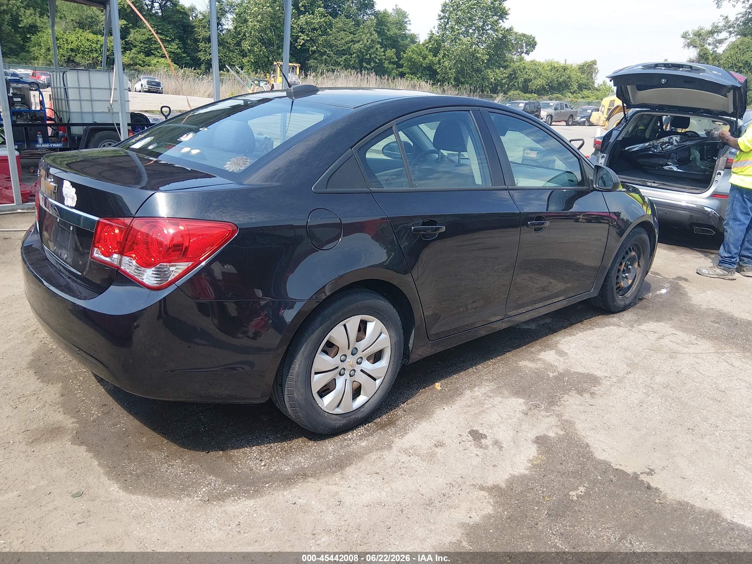 2015 Chevrolet Cruze Ls Auto Black vin: 1G1PA5SG8F7300896