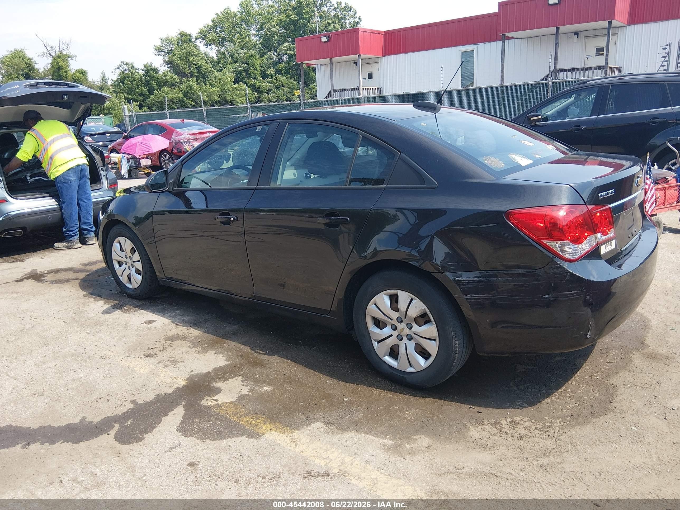 2015 Chevrolet Cruze Ls Auto Black vin: 1G1PA5SG8F7300896