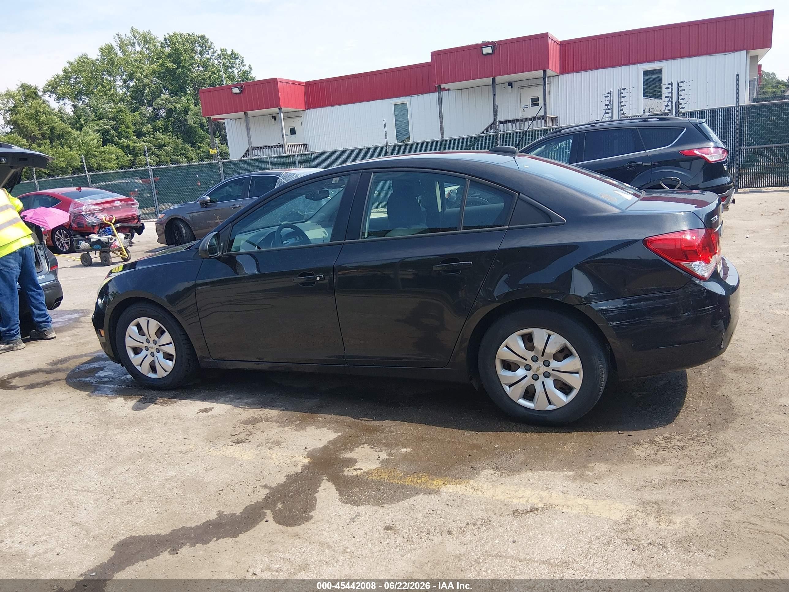 2015 Chevrolet Cruze Ls Auto Black vin: 1G1PA5SG8F7300896