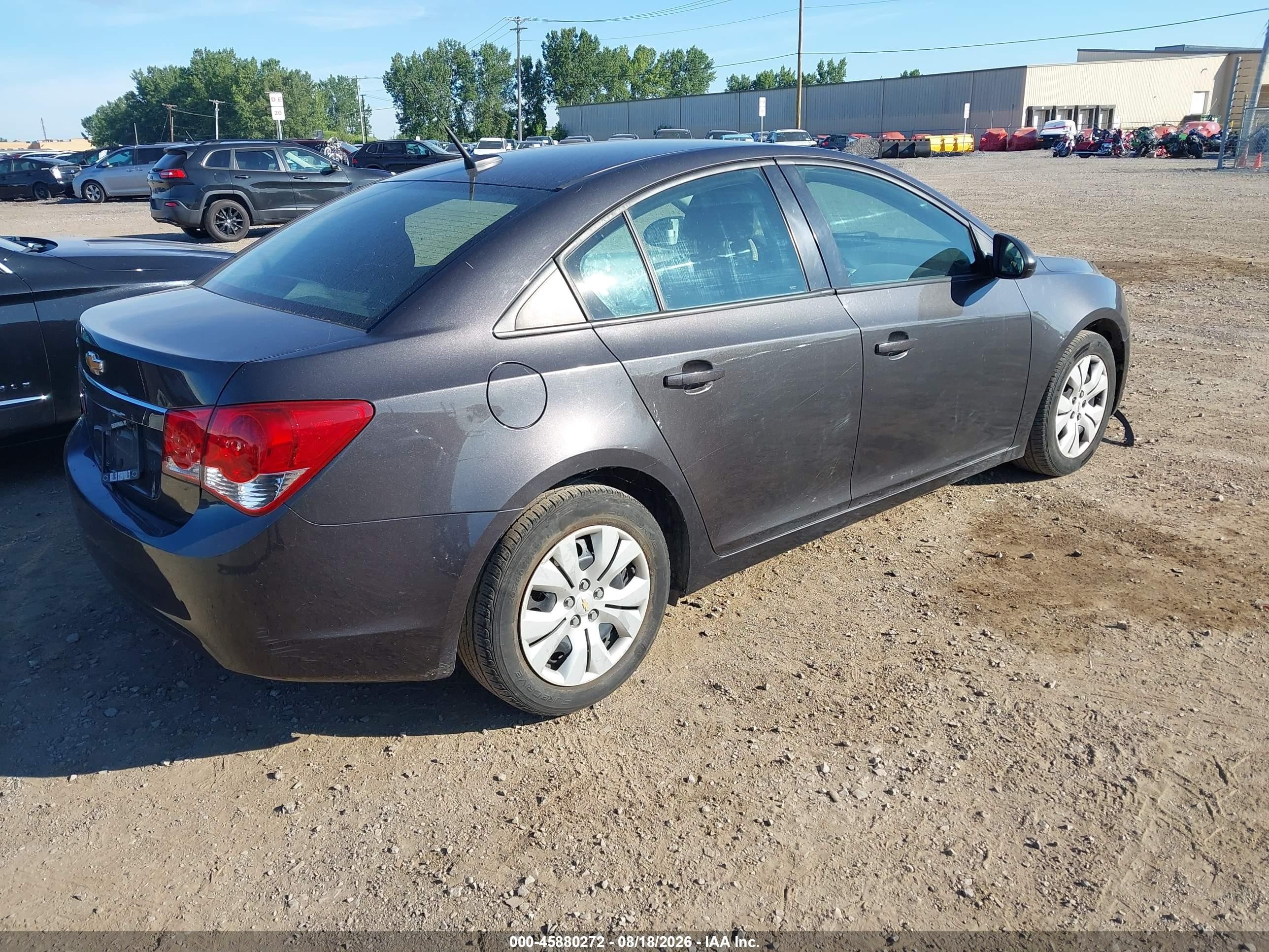 2014 Chevrolet Cruze Ls Auto Серый vin: 1G1PA5SGXE7164947
