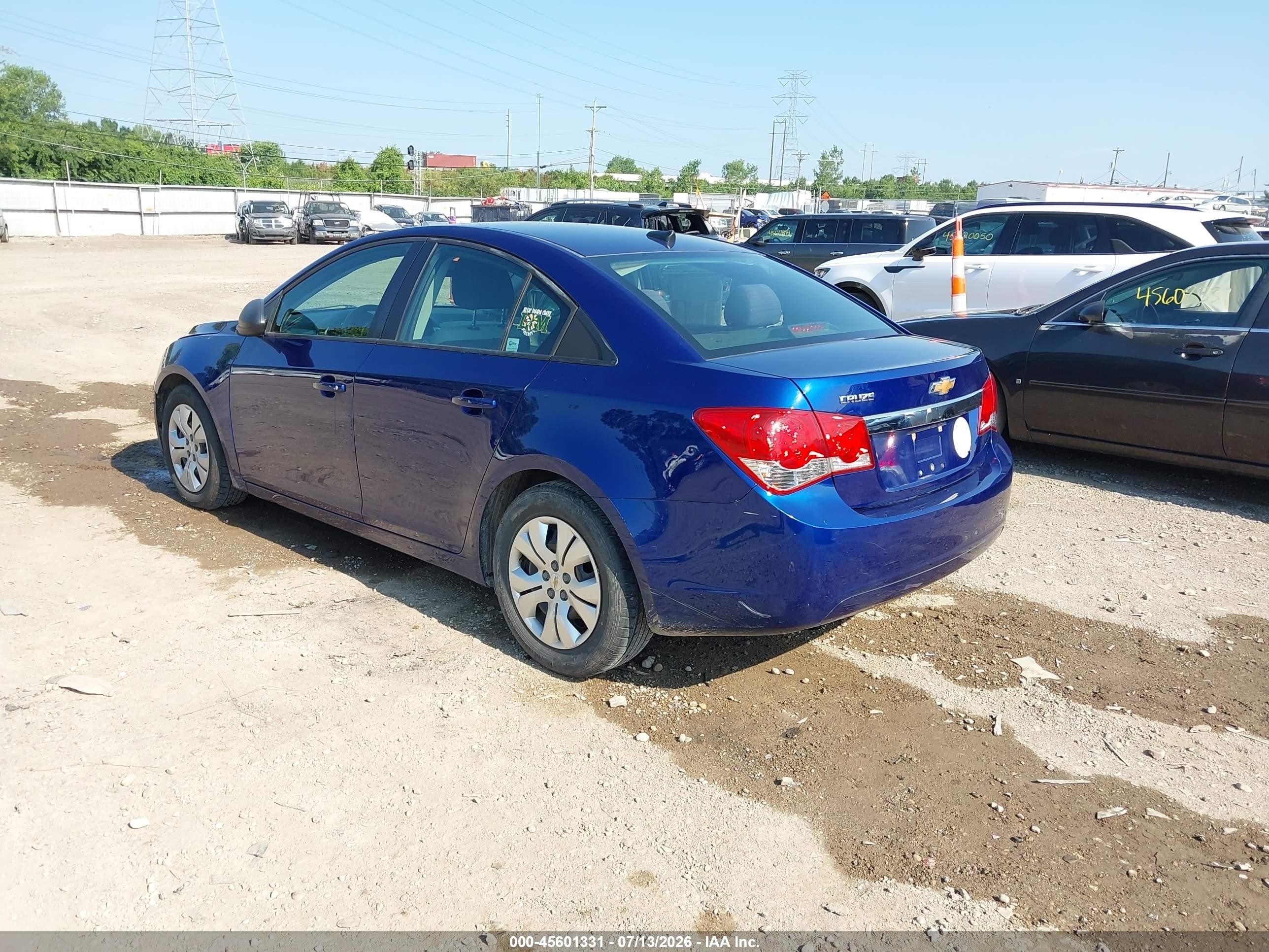 2013 Chevrolet Cruze Ls Auto Blue vin: 1G1PA5SH0D7157092