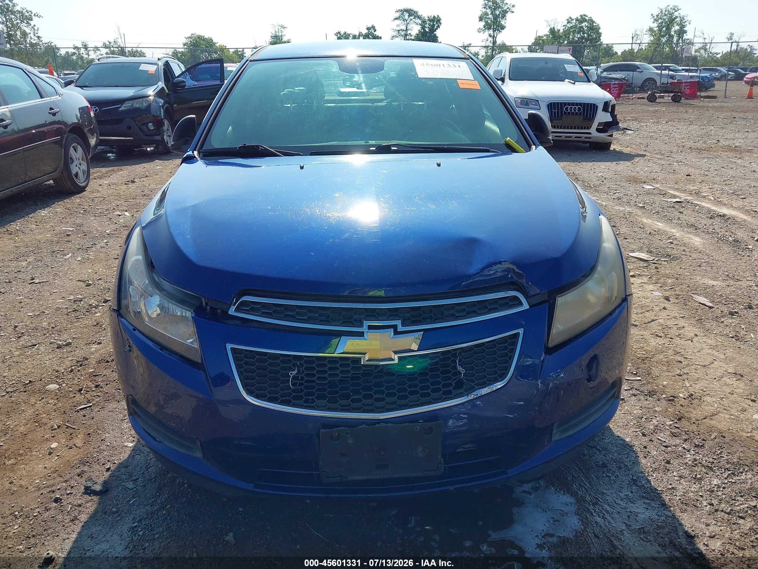 2013 Chevrolet Cruze Ls Auto Blue vin: 1G1PA5SH0D7157092