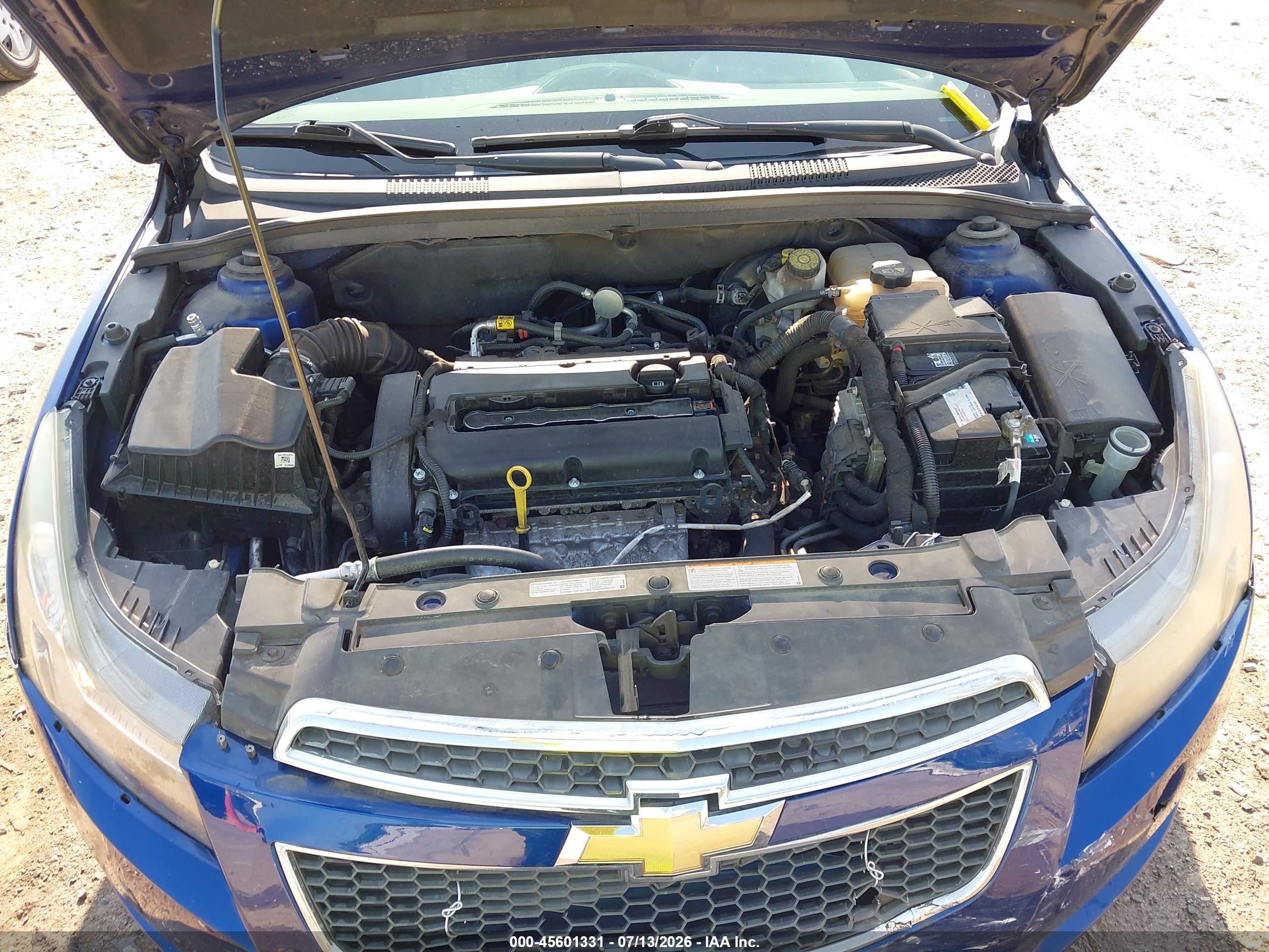 2013 Chevrolet Cruze Ls Auto Blue vin: 1G1PA5SH0D7157092
