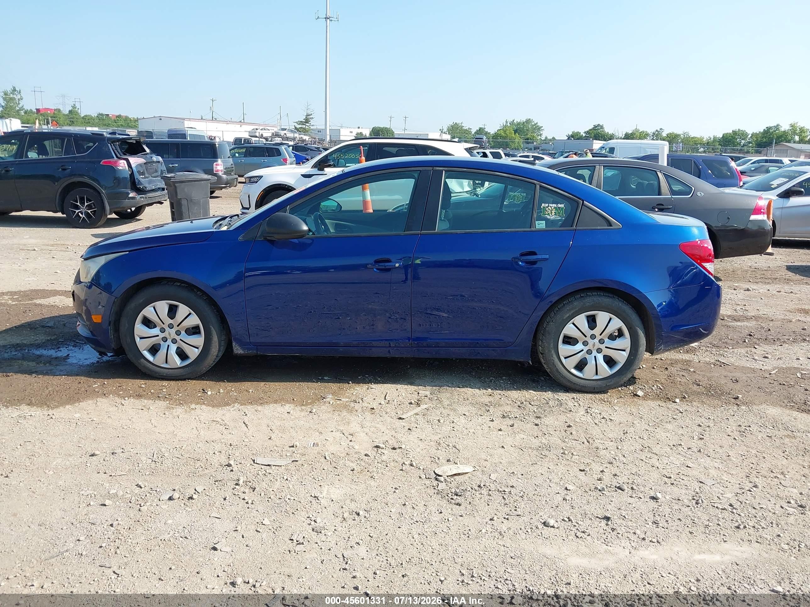 2013 Chevrolet Cruze Ls Auto Blue vin: 1G1PA5SH0D7157092