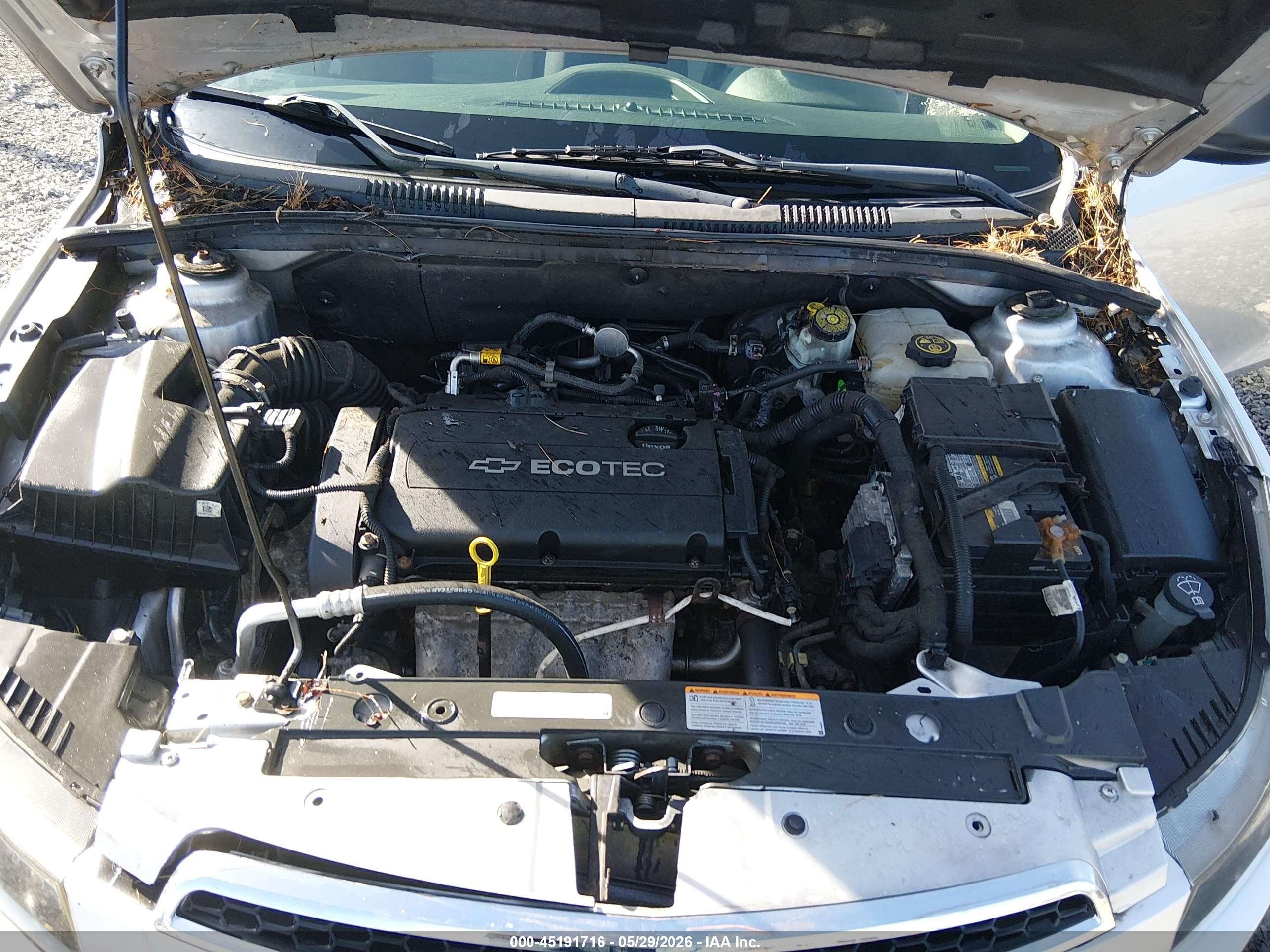 2013 Chevrolet Cruze Ls Auto Silver vin: 1G1PA5SH0D7192571