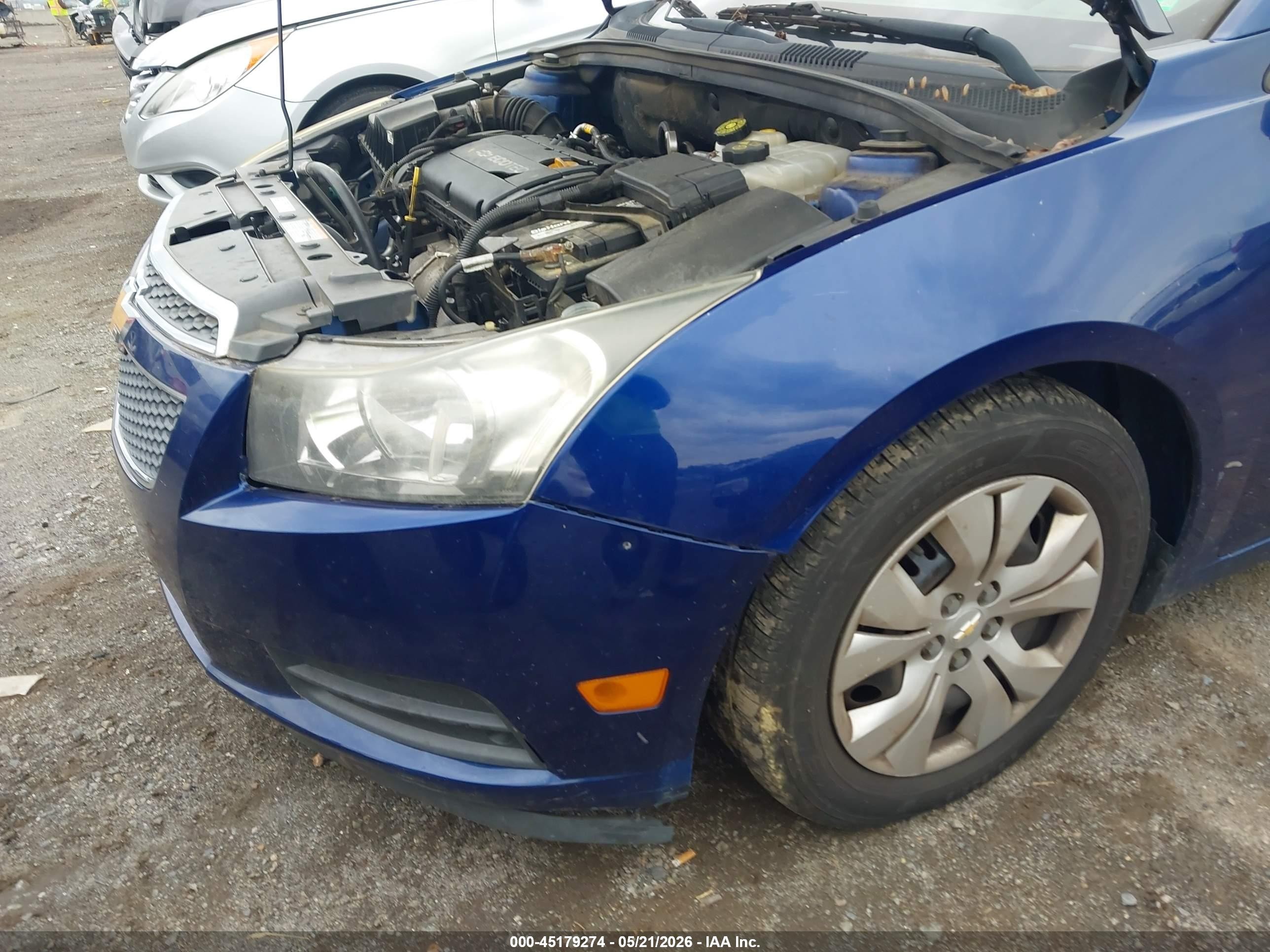 2013 Chevrolet Cruze Ls Auto Blue vin: 1G1PA5SH0D7238349