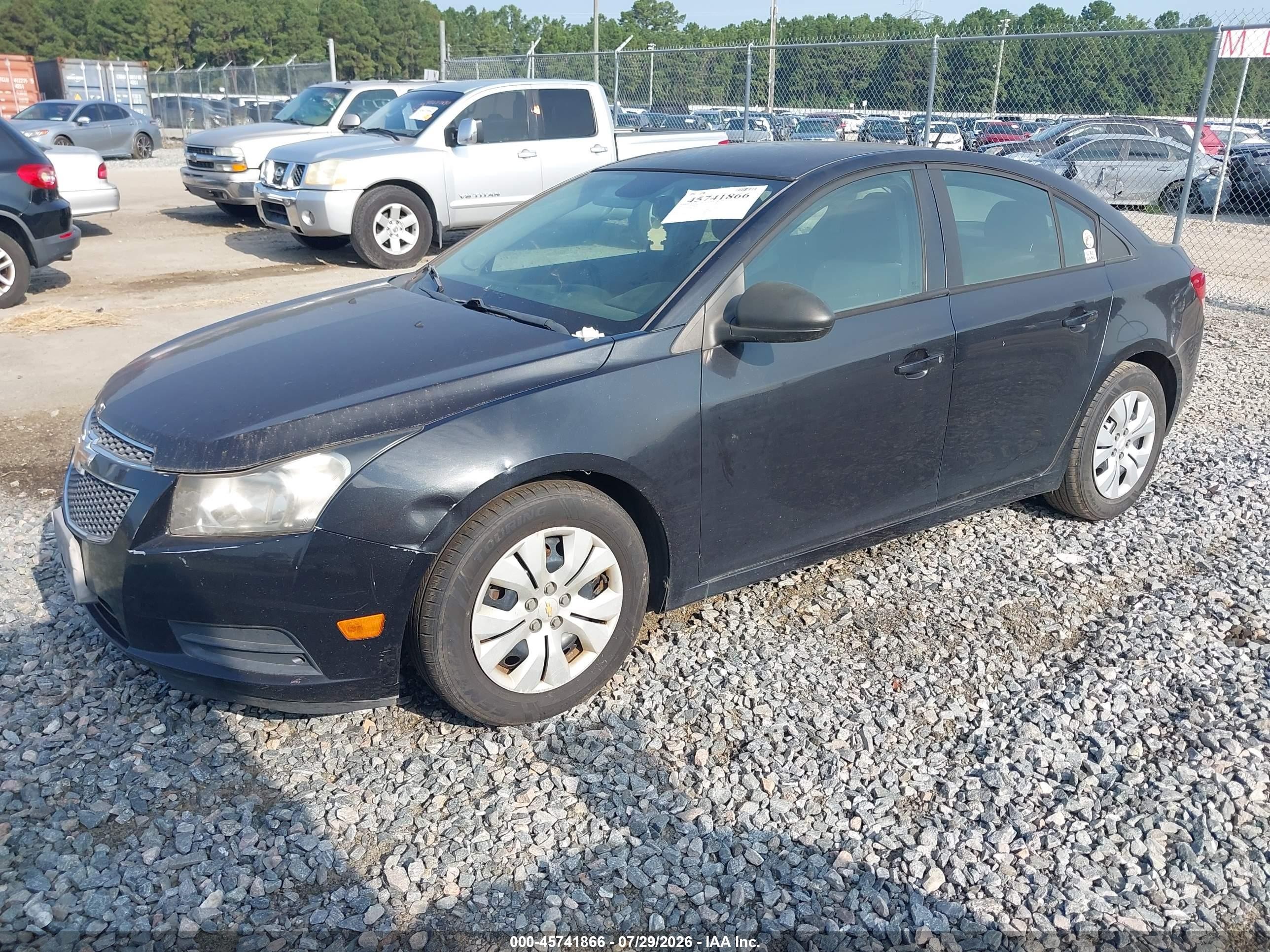 2013 Chevrolet Cruze Ls Auto Black vin: 1G1PA5SH0D7238450