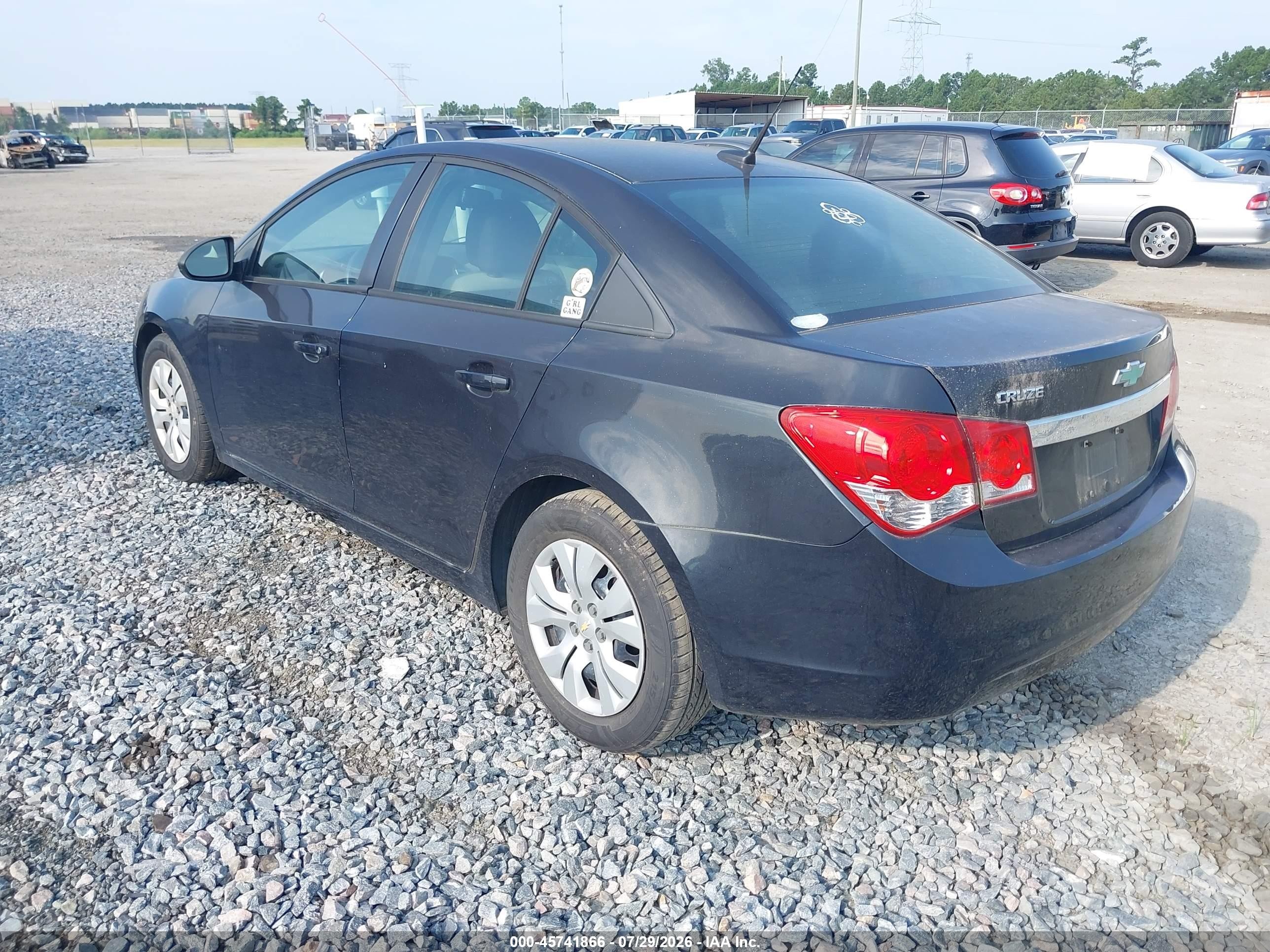 2013 Chevrolet Cruze Ls Auto Black vin: 1G1PA5SH0D7238450