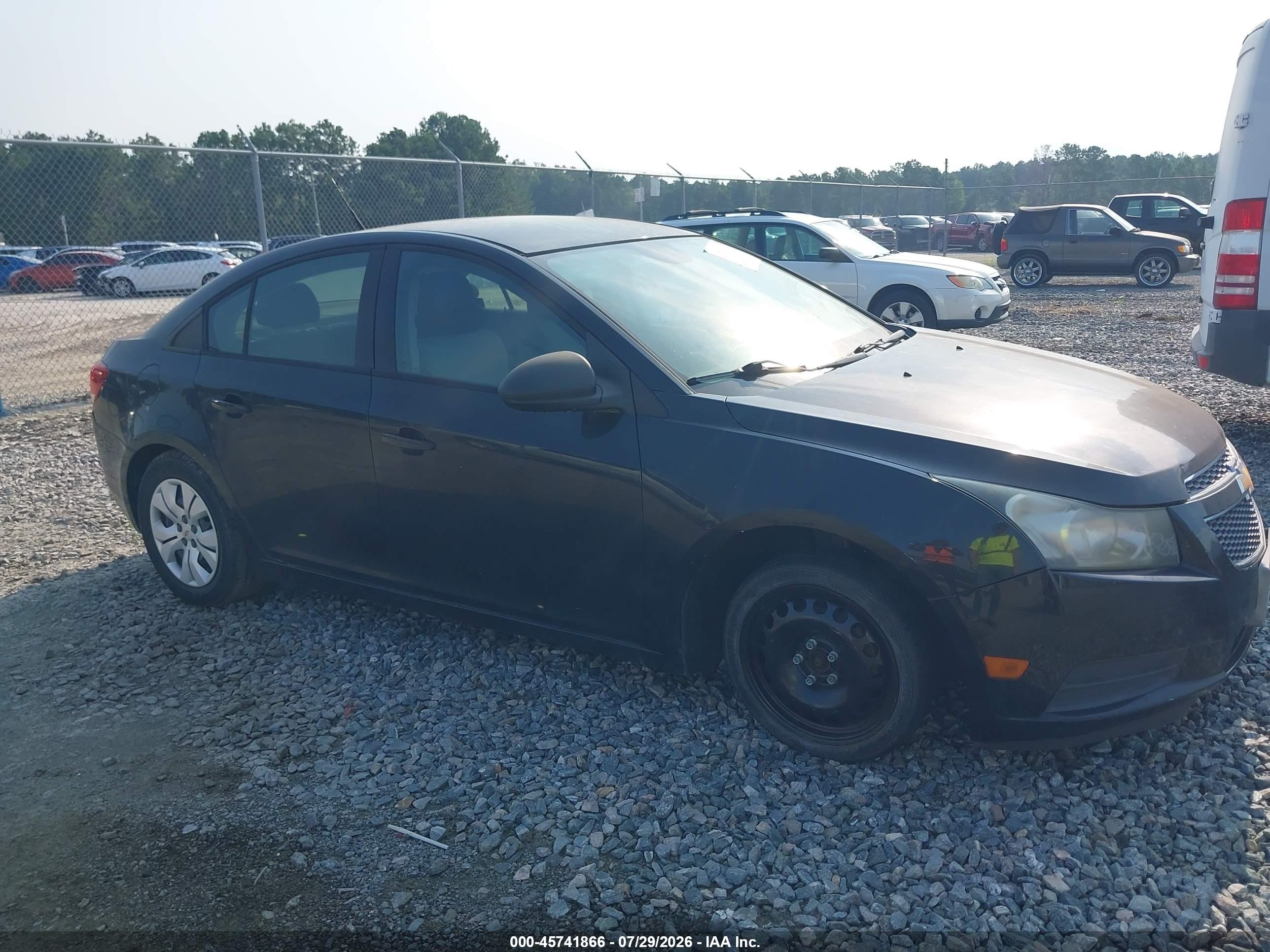 2013 Chevrolet Cruze Ls Auto Black vin: 1G1PA5SH0D7238450