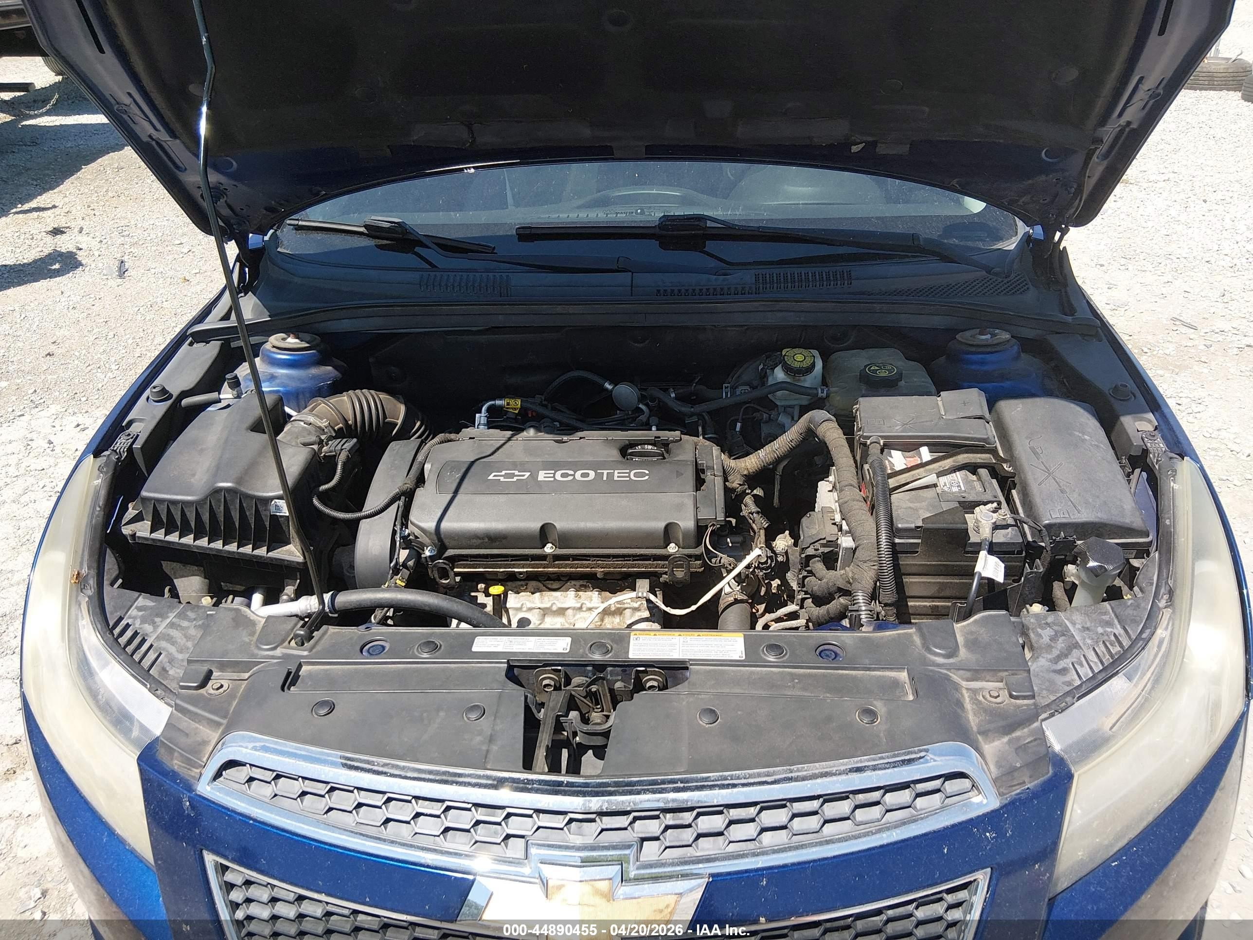 2013 Chevrolet Cruze Ls Auto Blue vin: 1G1PA5SH0D7250677