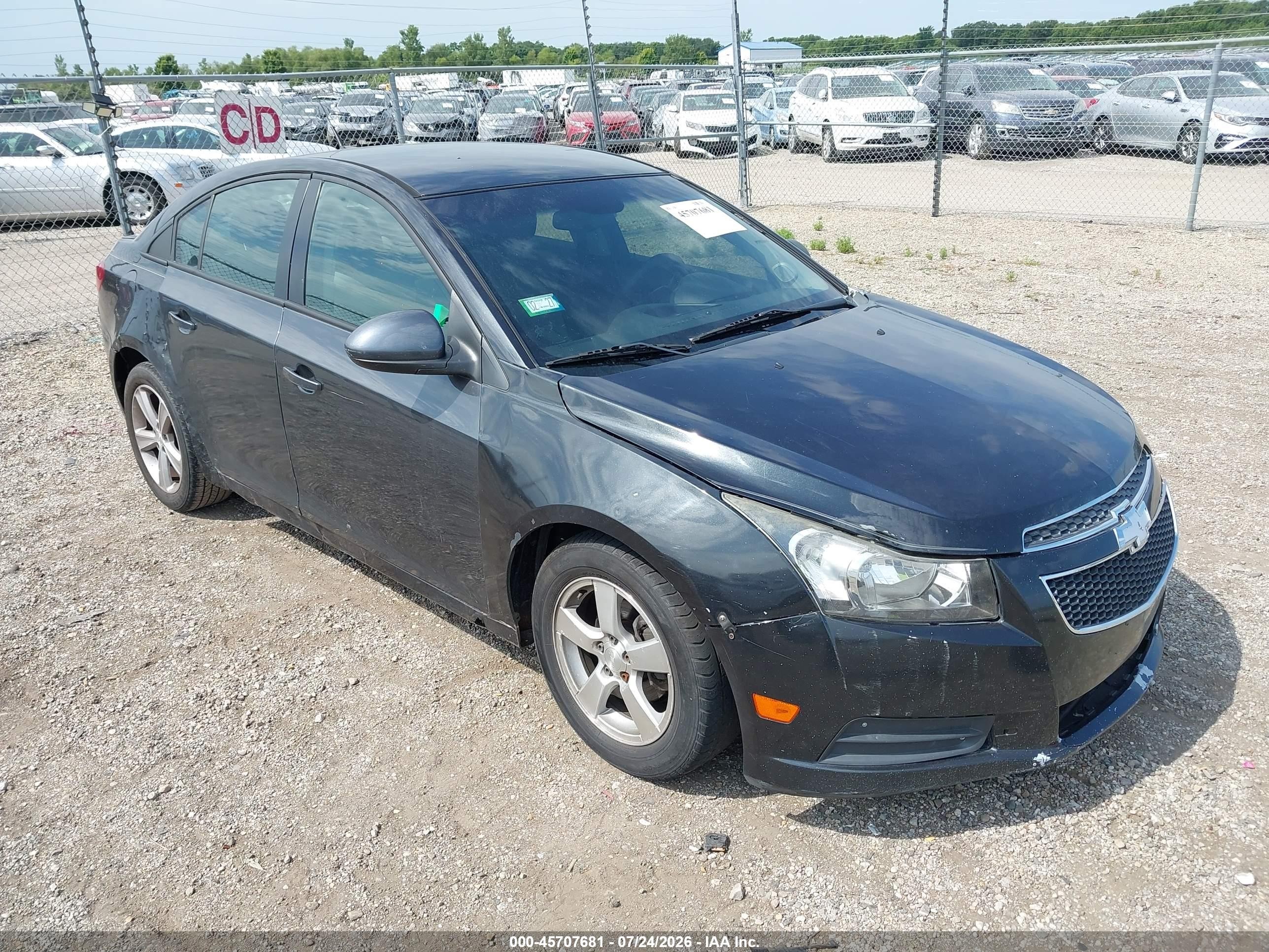 2013 Chevrolet Cruze Ls Auto Black vin: 1G1PA5SH0D7308030
