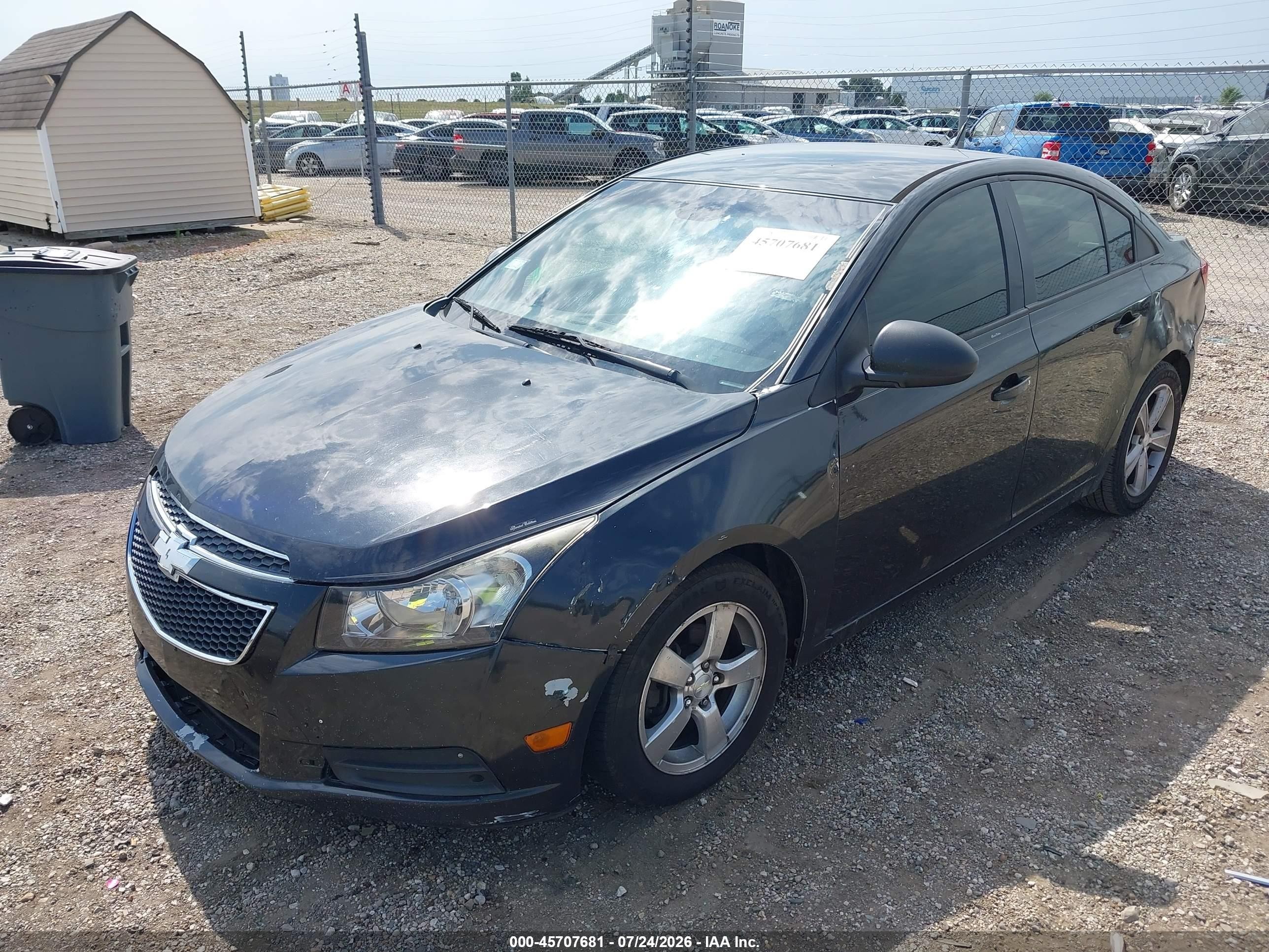 2013 Chevrolet Cruze Ls Auto Черный vin: 1G1PA5SH0D7308030