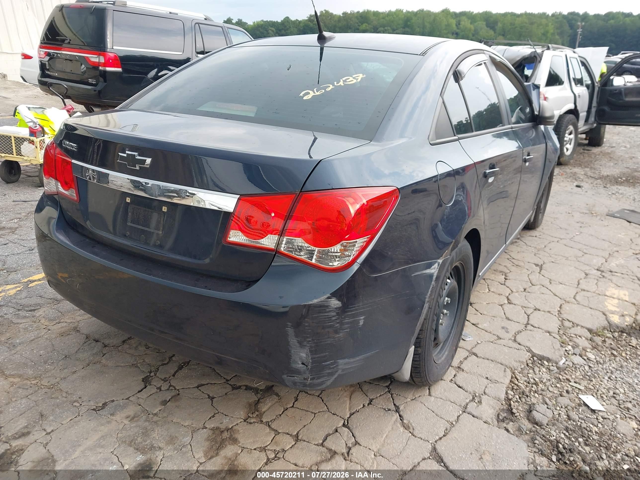 2014 Chevrolet Cruze Ls Auto Dark Blue vin: 1G1PA5SH0E7227806