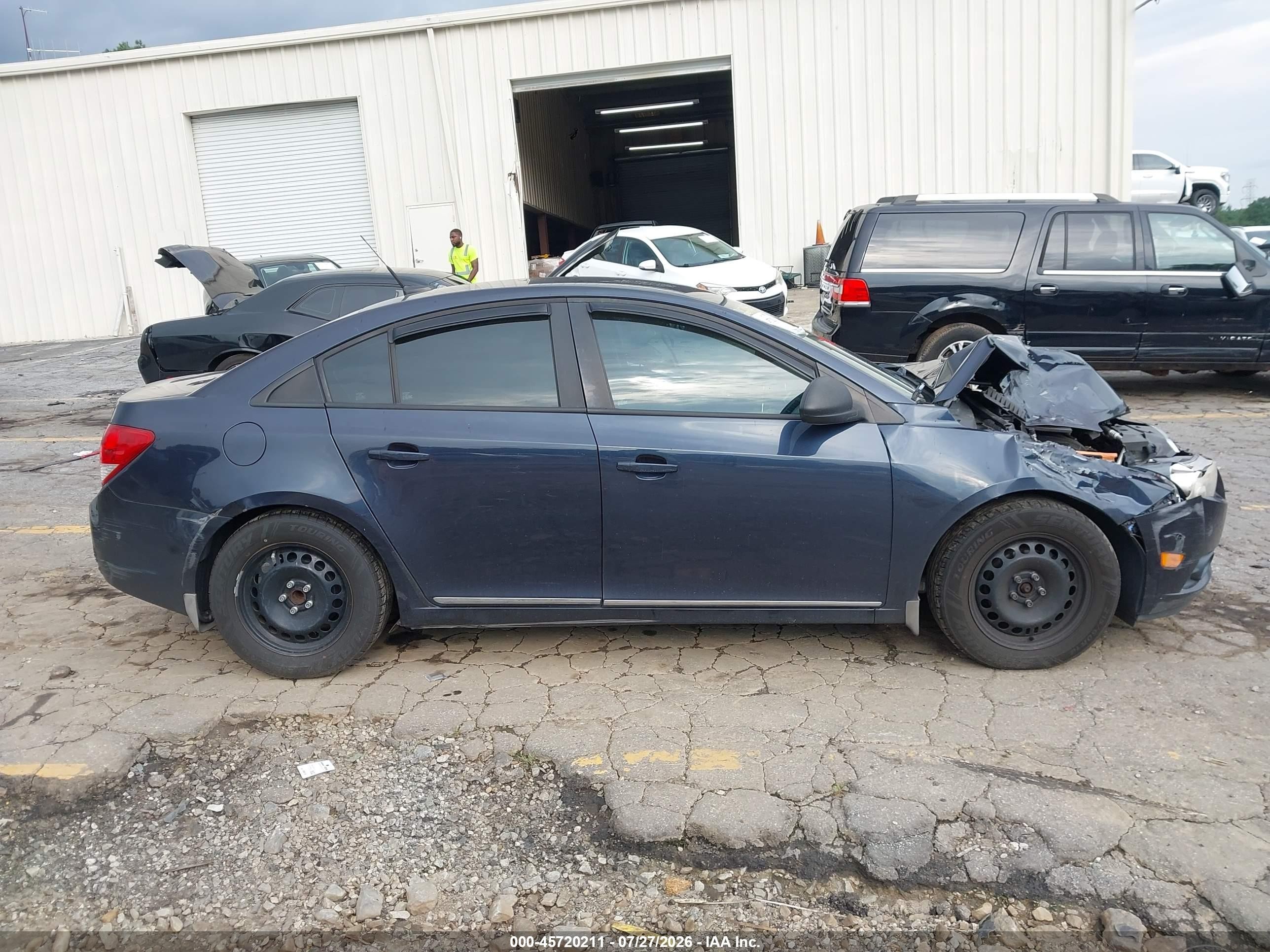 2014 Chevrolet Cruze Ls Auto Dark Blue vin: 1G1PA5SH0E7227806
