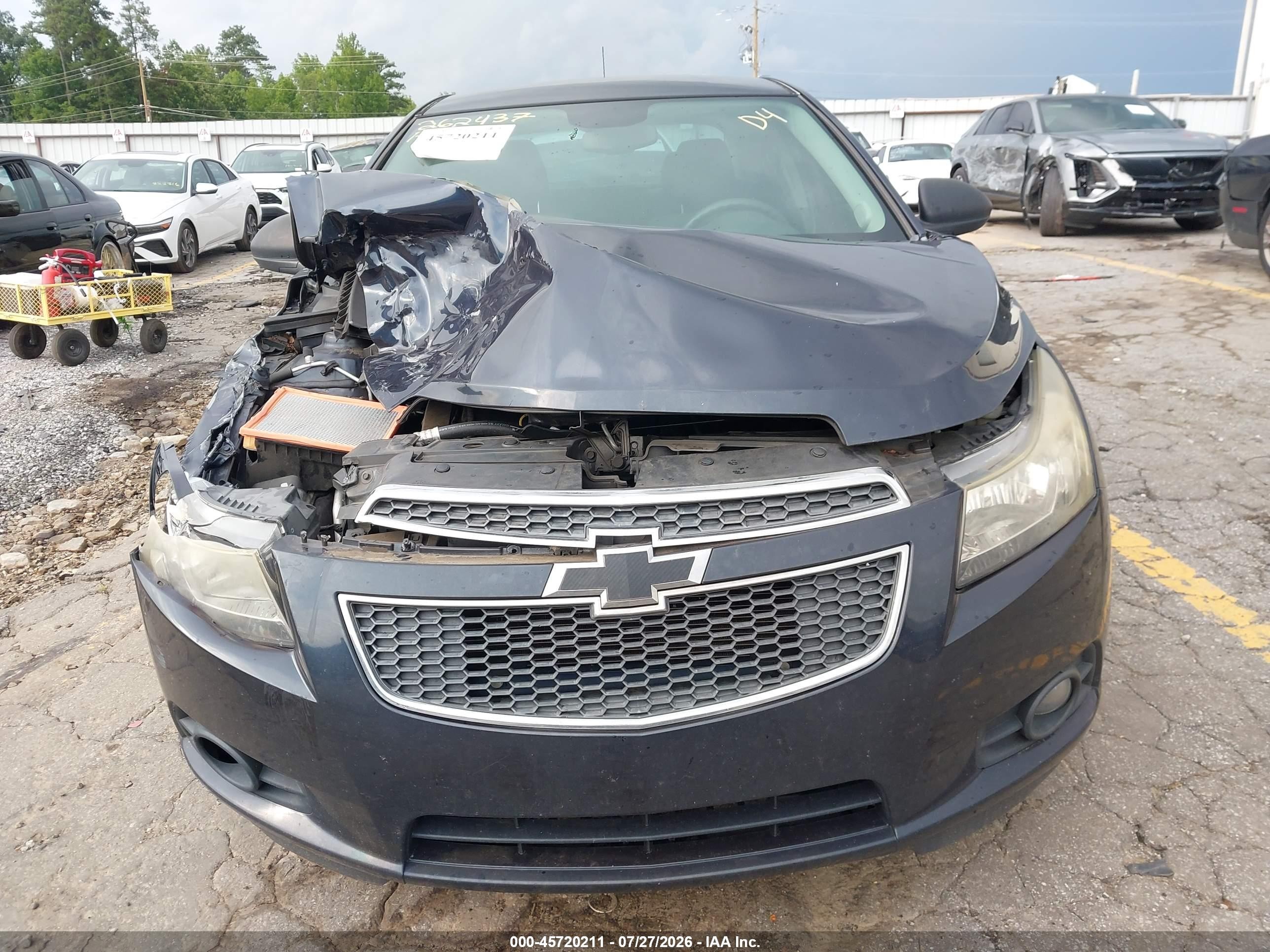 2014 Chevrolet Cruze Ls Auto Dark Blue vin: 1G1PA5SH0E7227806