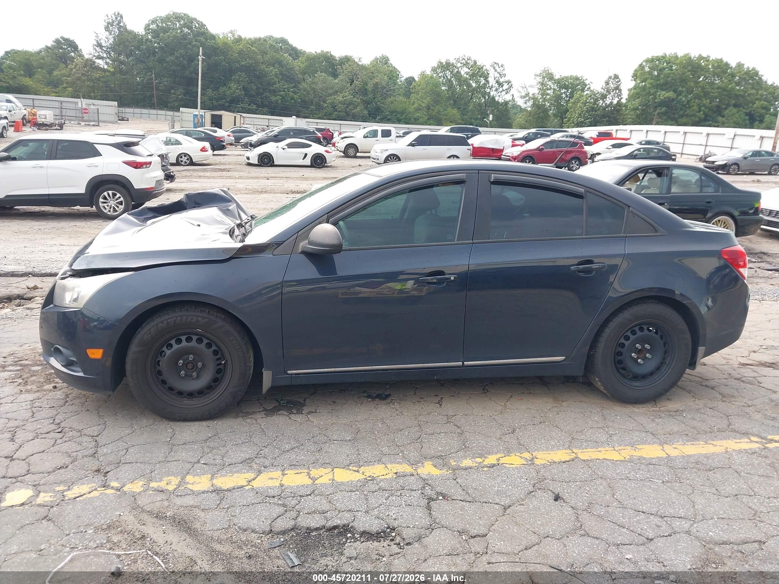 2014 Chevrolet Cruze Ls Auto Dark Blue vin: 1G1PA5SH0E7227806