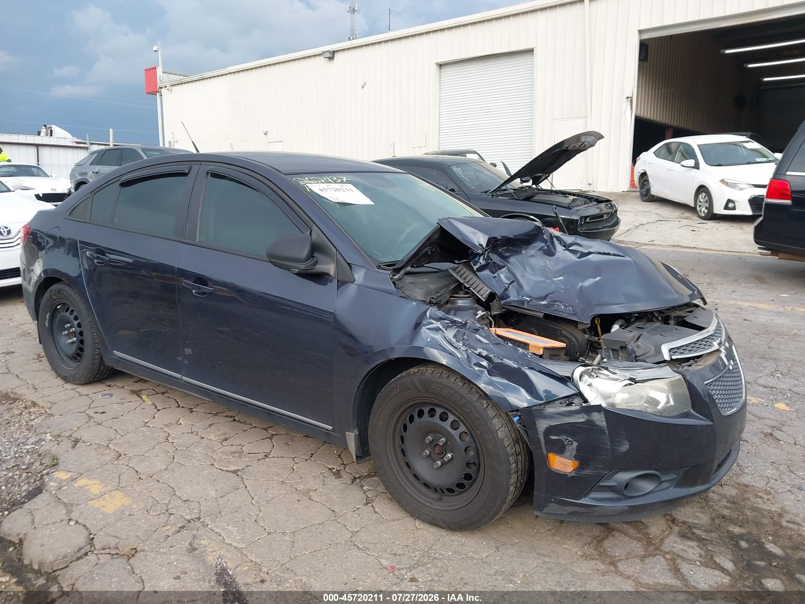 2014 Chevrolet Cruze Ls Auto Dark Blue vin: 1G1PA5SH0E7227806