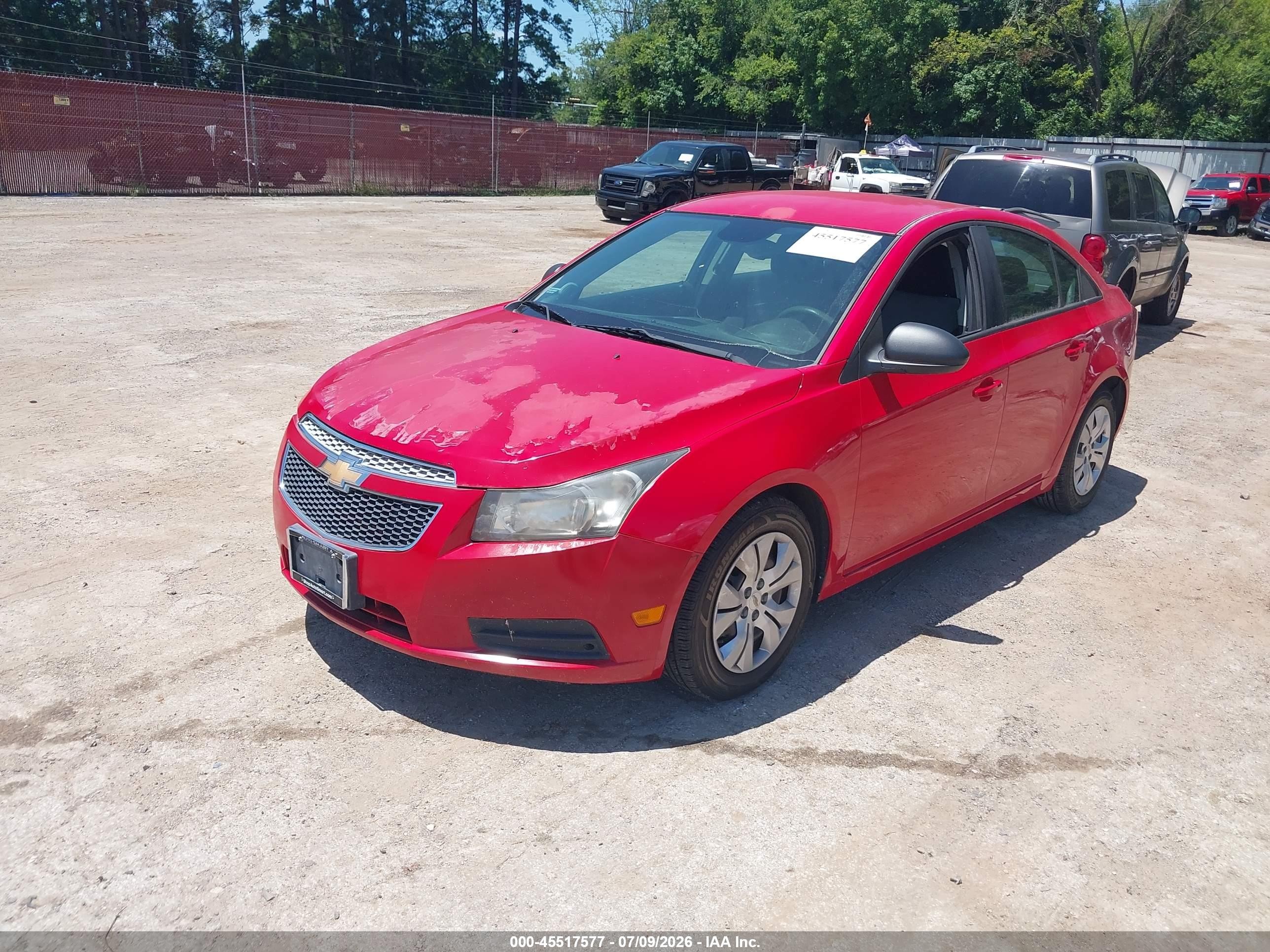 2014 Chevrolet Cruze Ls Auto Red vin: 1G1PA5SH0E7229166