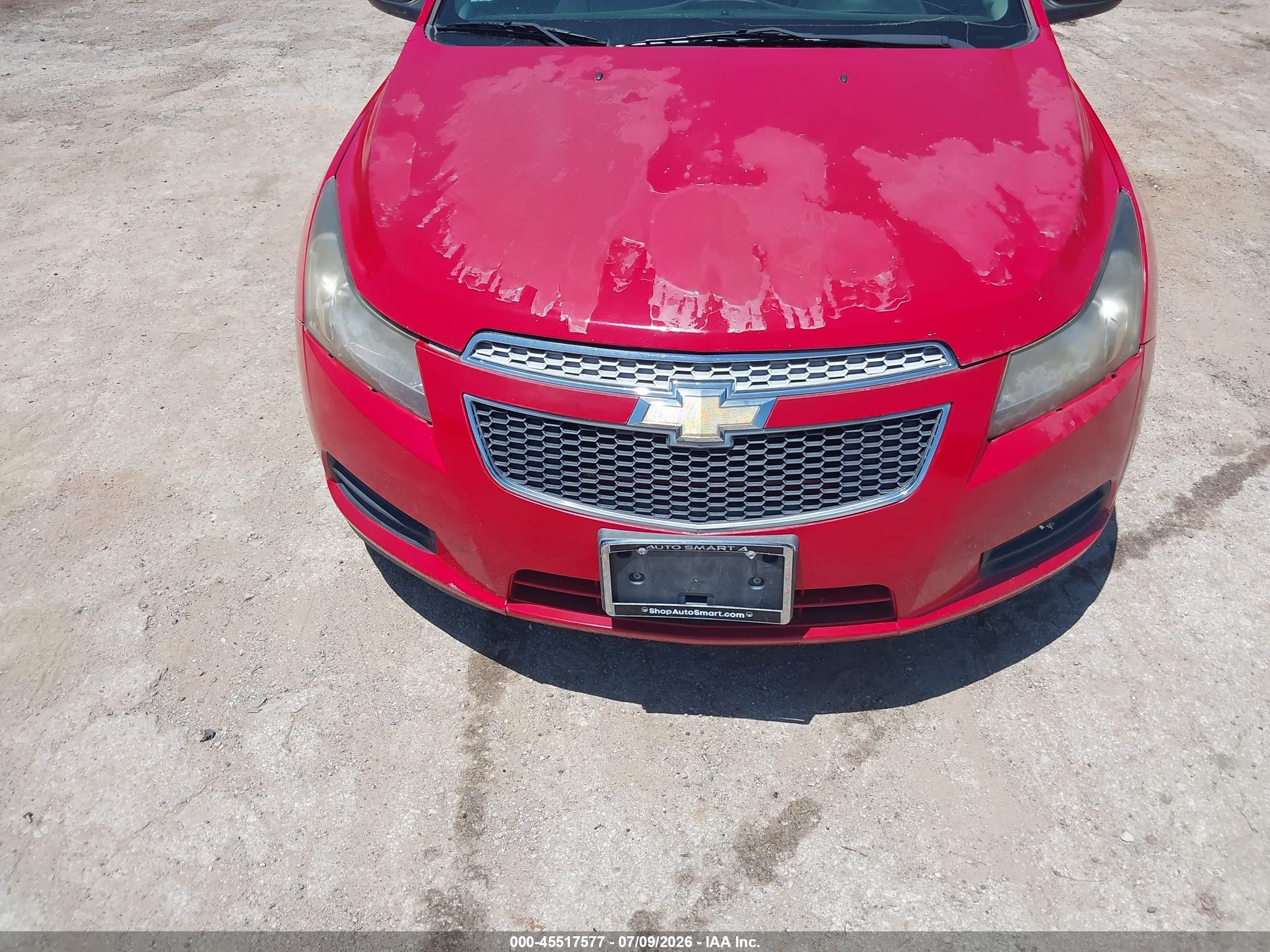 2014 Chevrolet Cruze Ls Auto Red vin: 1G1PA5SH0E7229166